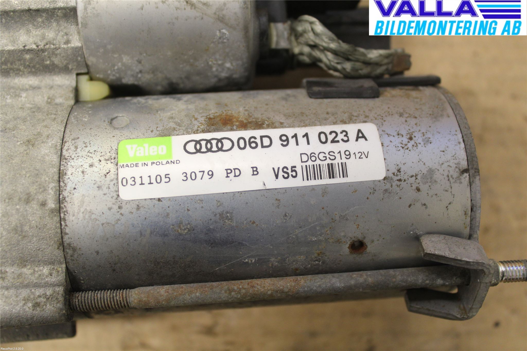 Audi A6/S6     05-11 Startmotor