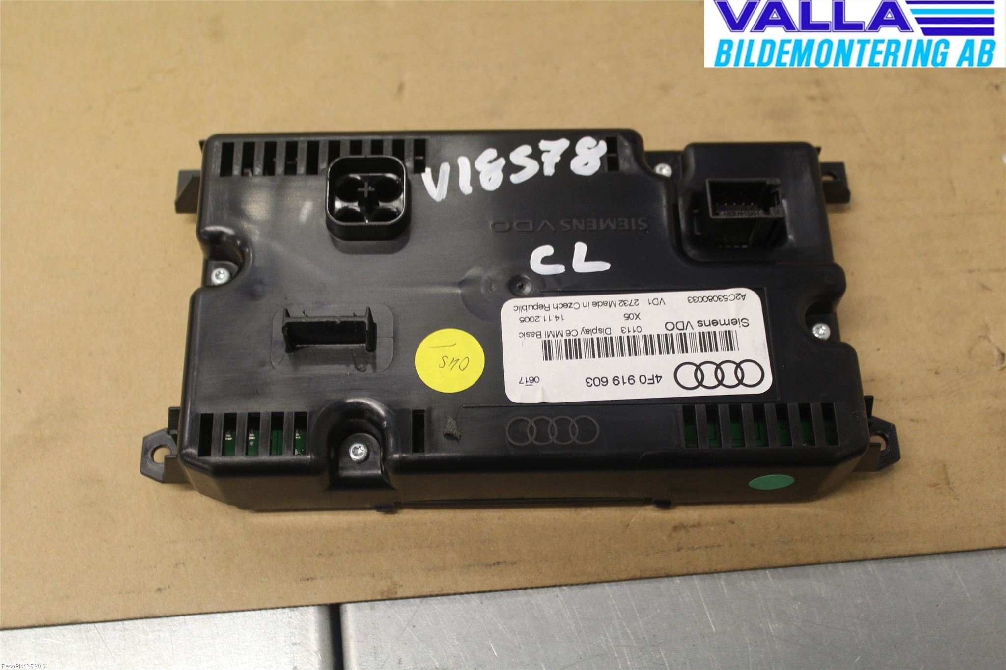 Audi A6/S6     05-11 Multifunktionsdisplay