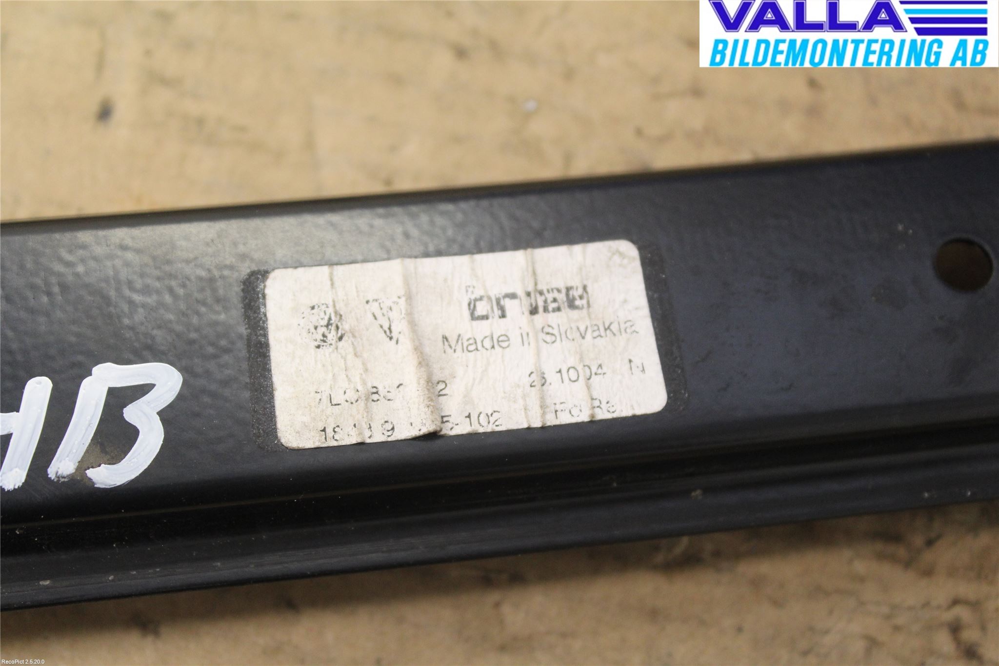 Porsche CAYENNE 03- Fönsterhissmekanism