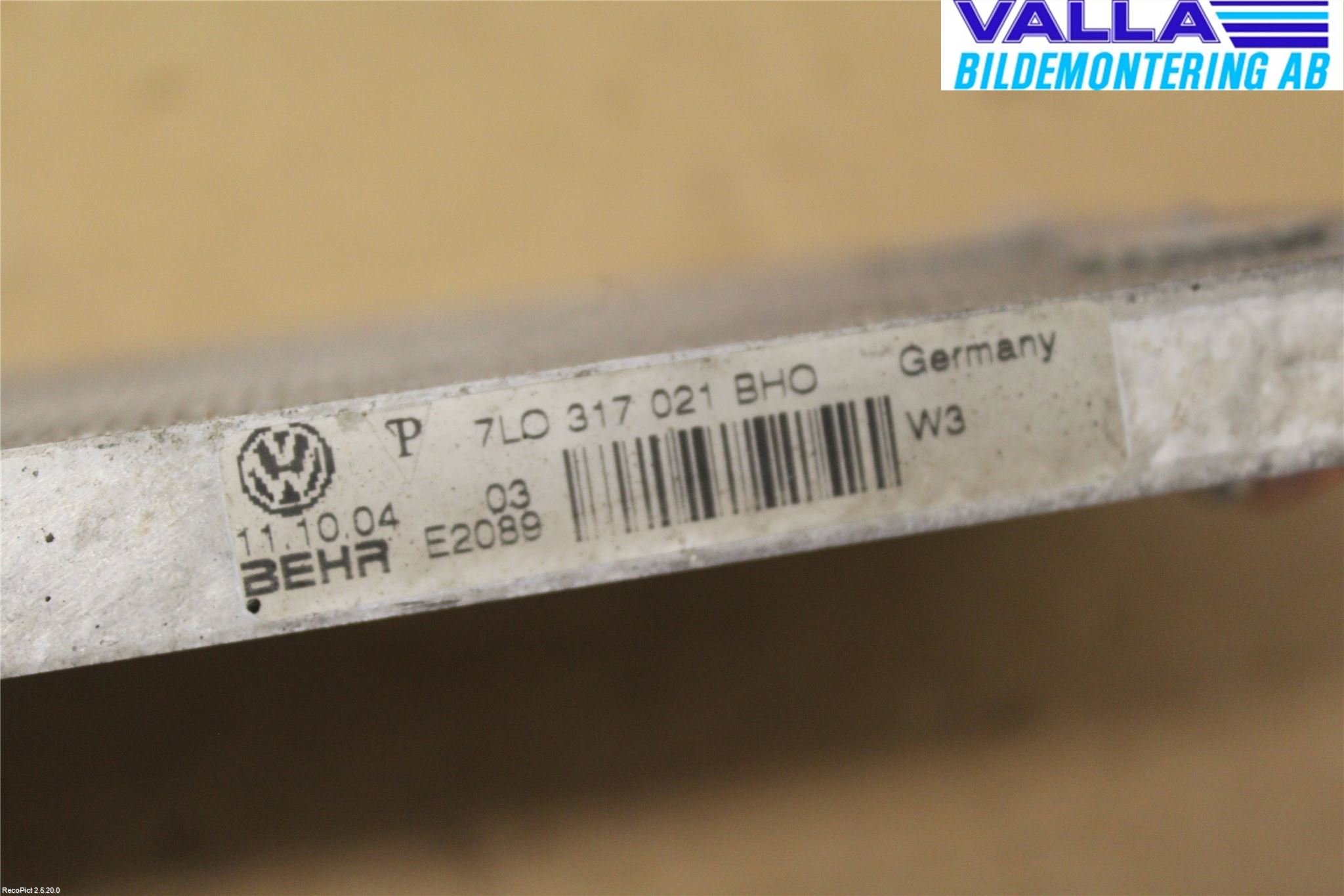 Porsche CAYENNE 03- Oljekylare Servostyrning