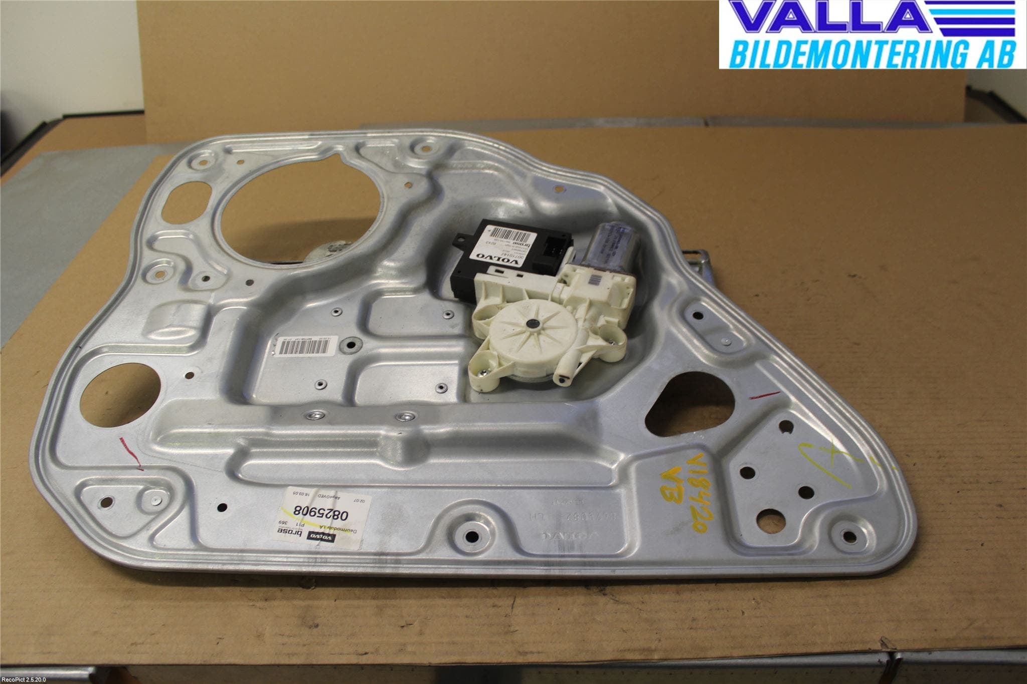 Volvo S40 04-07 Fönsterhissmekanism