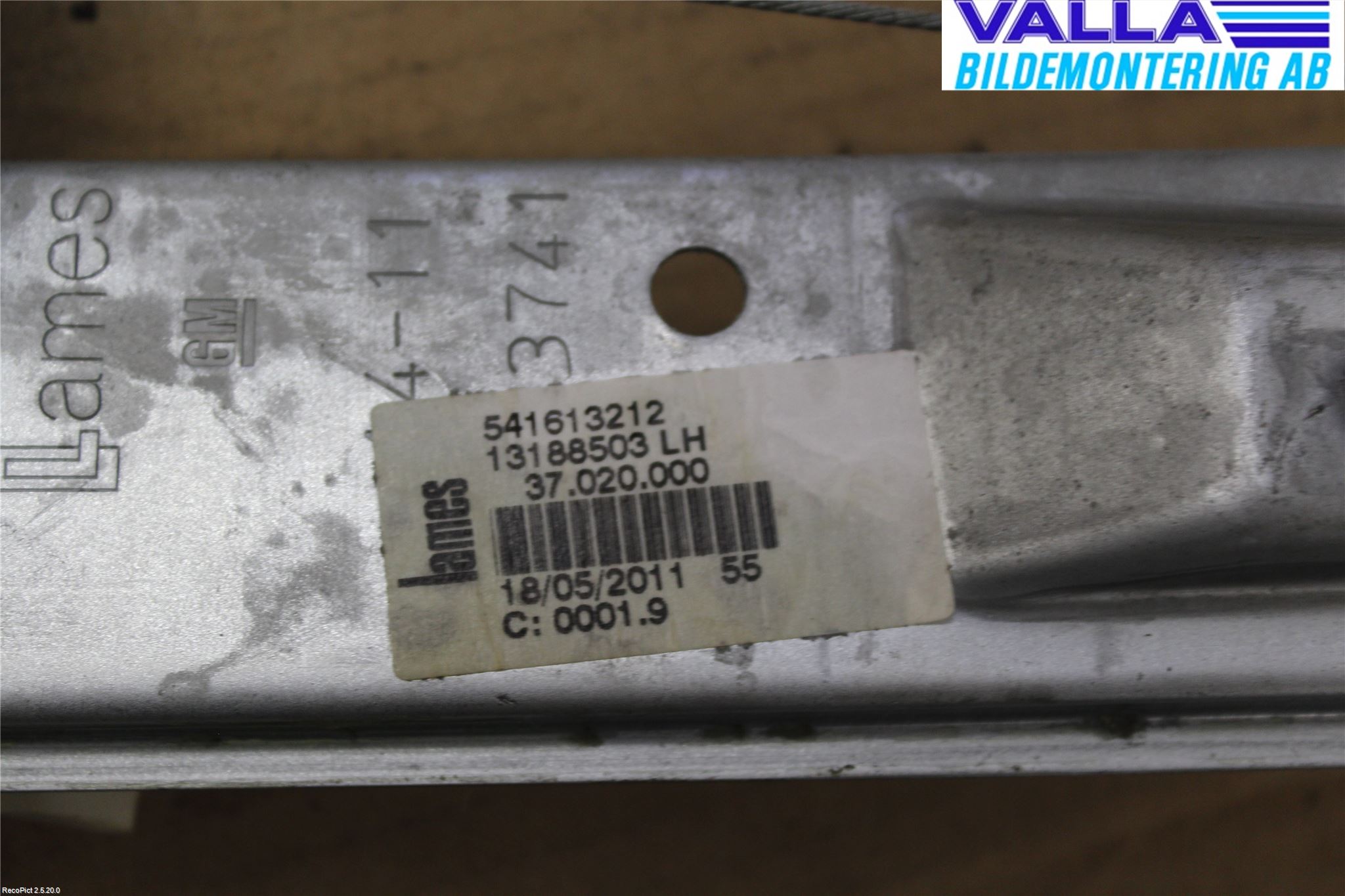 Opel CORSA D 07-14 Fönsterhissats Manuell