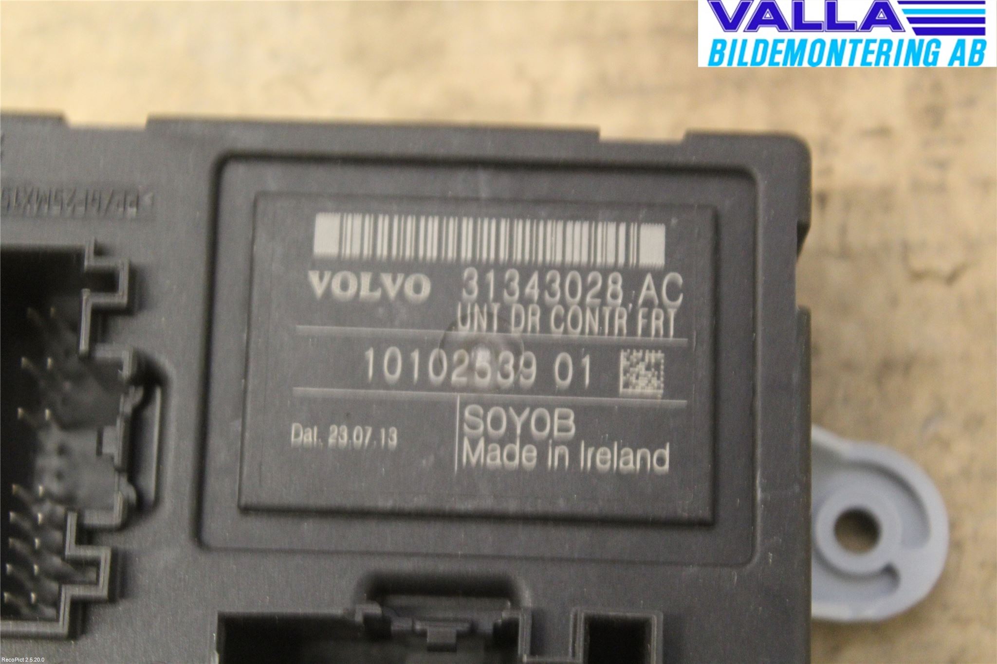 Volvo XC60 14-17 Styrenhet Dörr