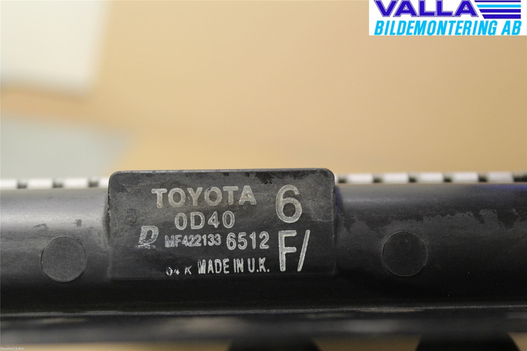 Toyota AURIS 07-09 Kylare Man