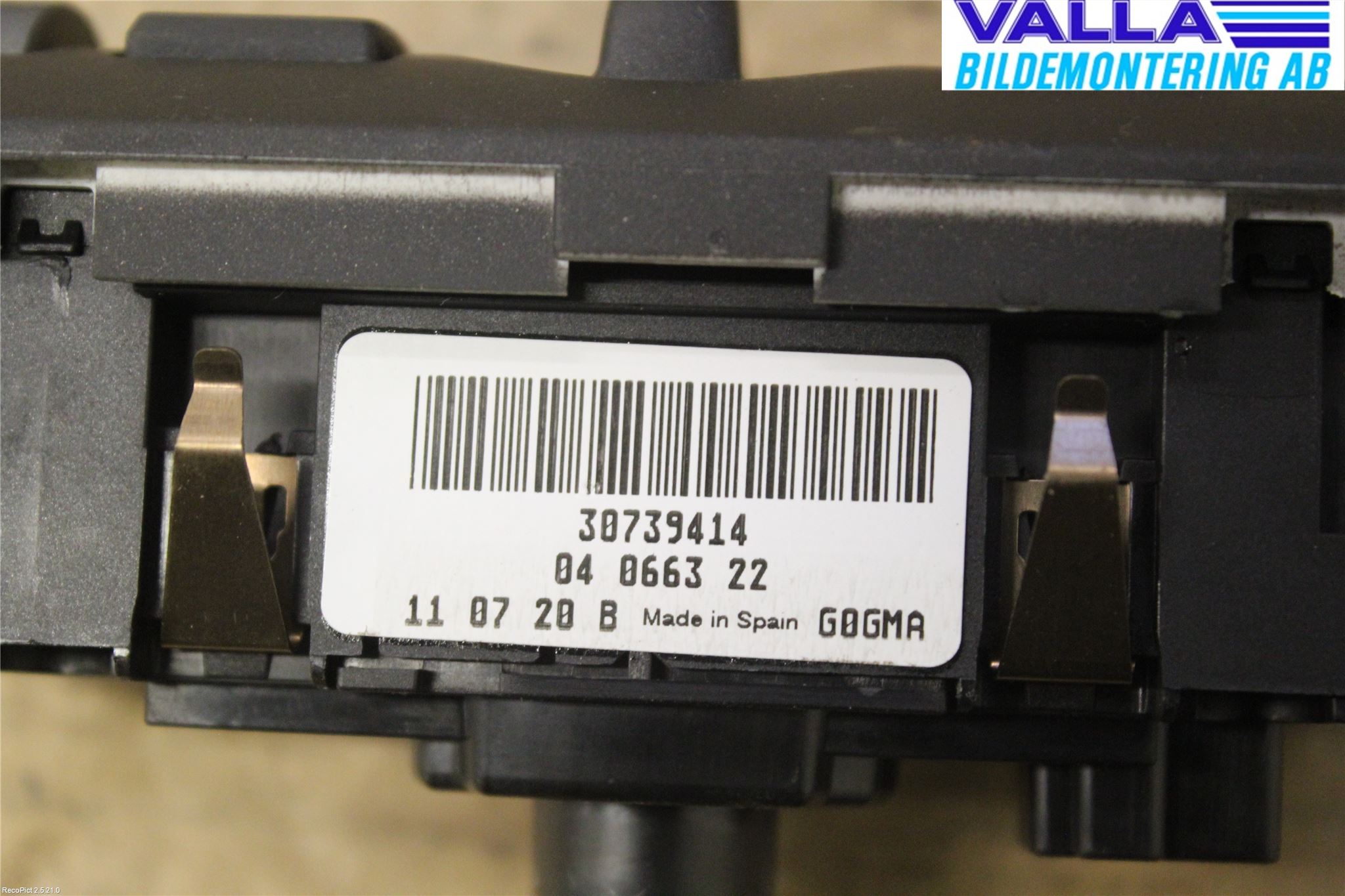 Volvo V70 08-13 Strömställare Ljus