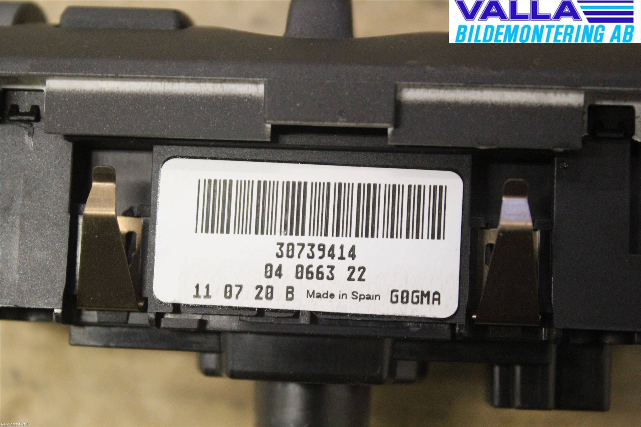 Volvo V70 08-13 Strömställare Ljus