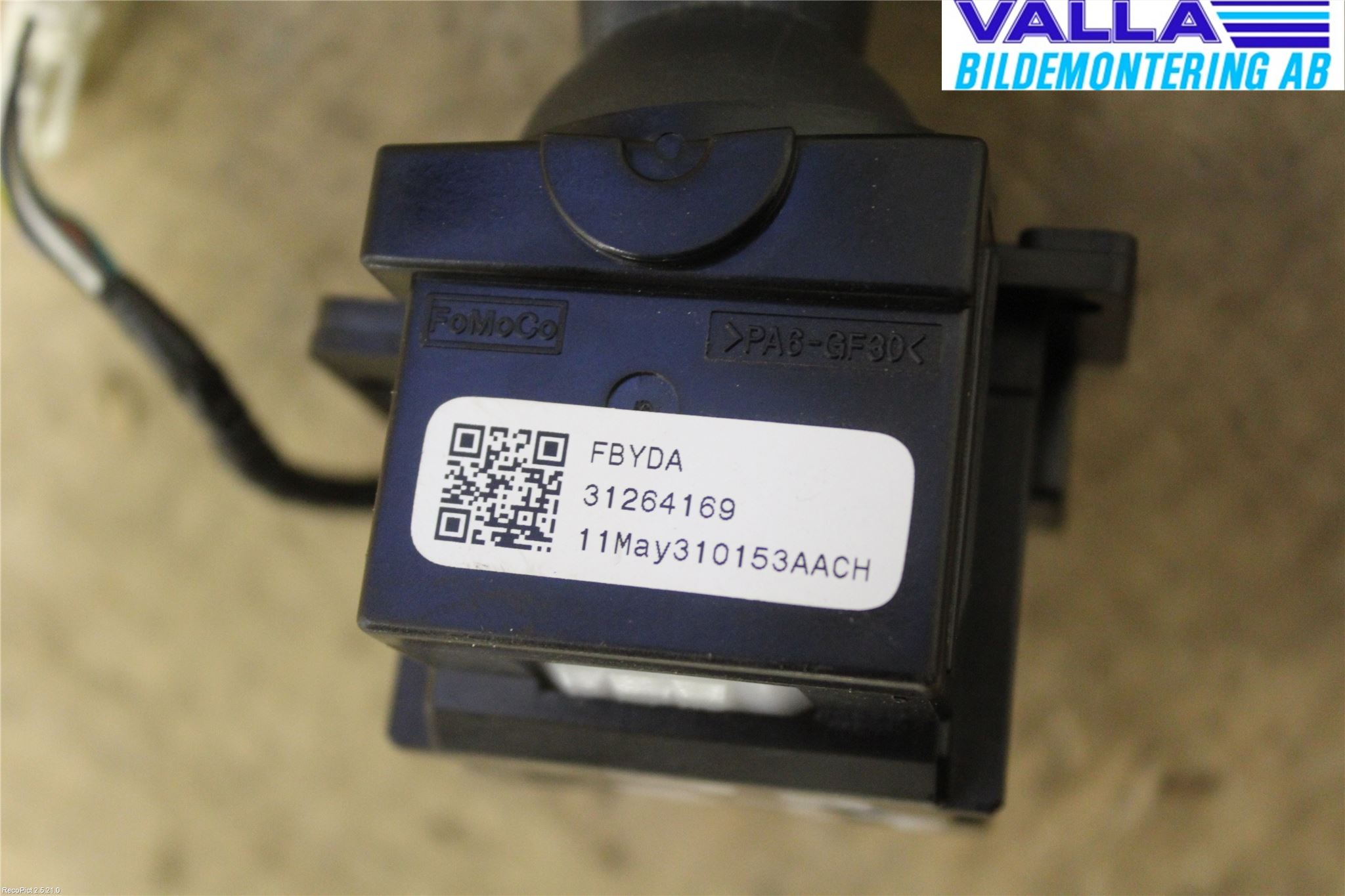 Volvo V70 08-13 Spak Torkar-Spolomk