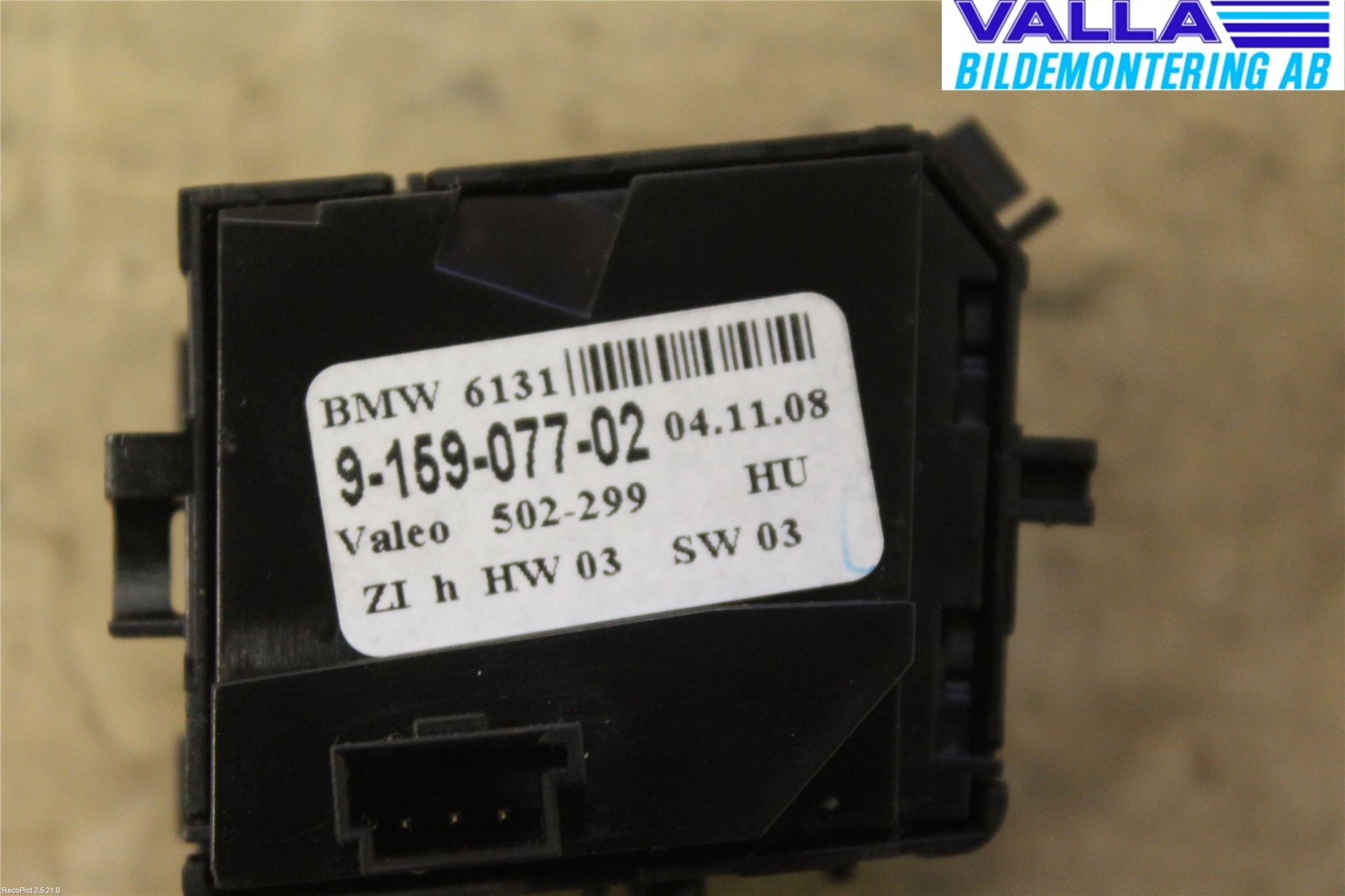 BMW 5 E60/61 Sed/Tou 02-10 Strömställare Stolvärme