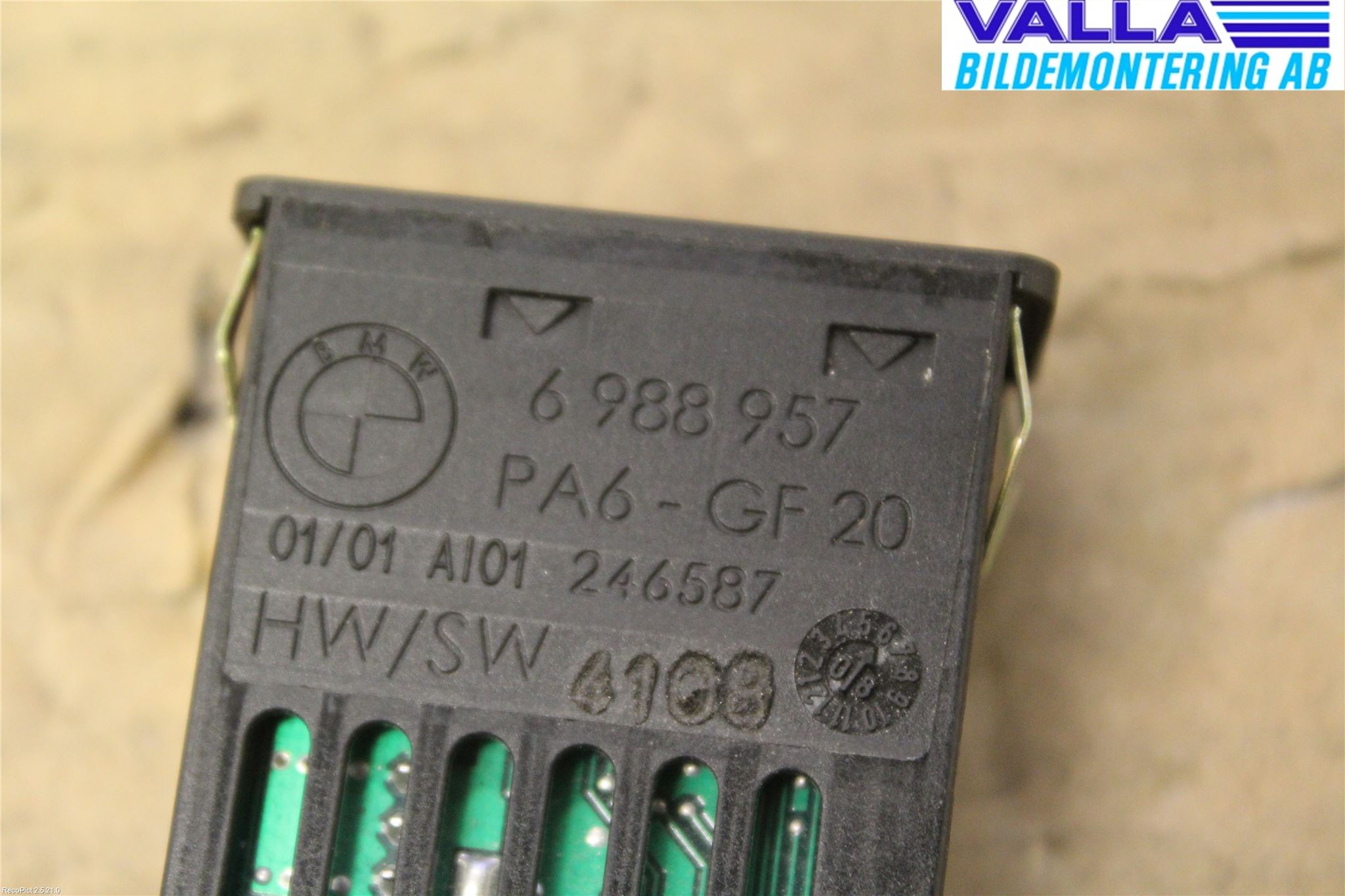 BMW 5 E60/61 Sed/Tou 02-10 Strömställare Stolvärme