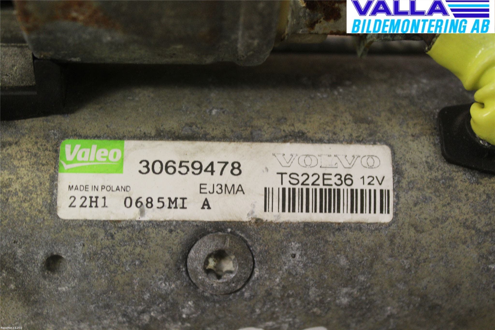 Volvo V70 08-13 Startmotor