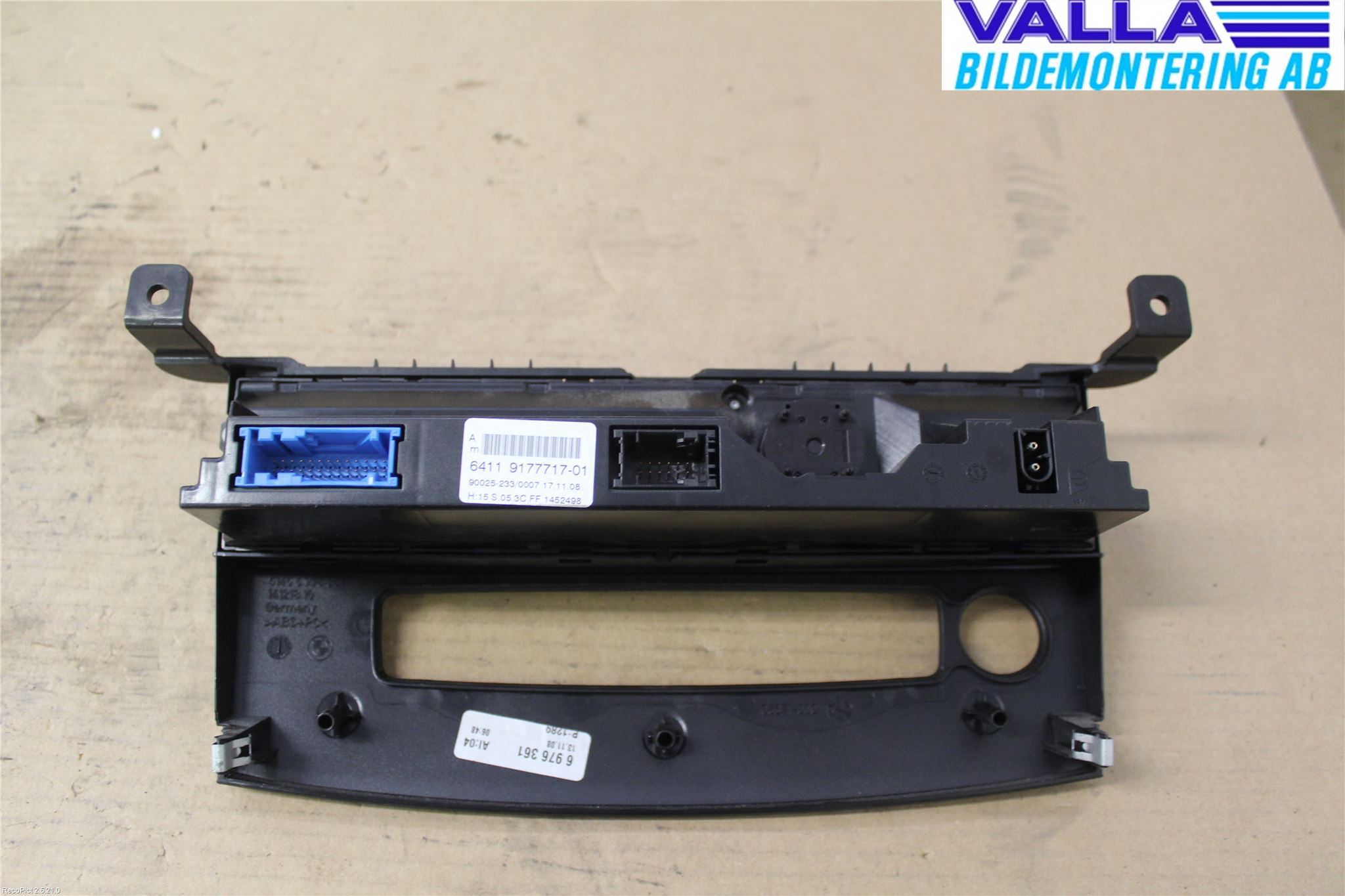 BMW 5 E60/61 Sed/Tou 02-10 Värmereglage