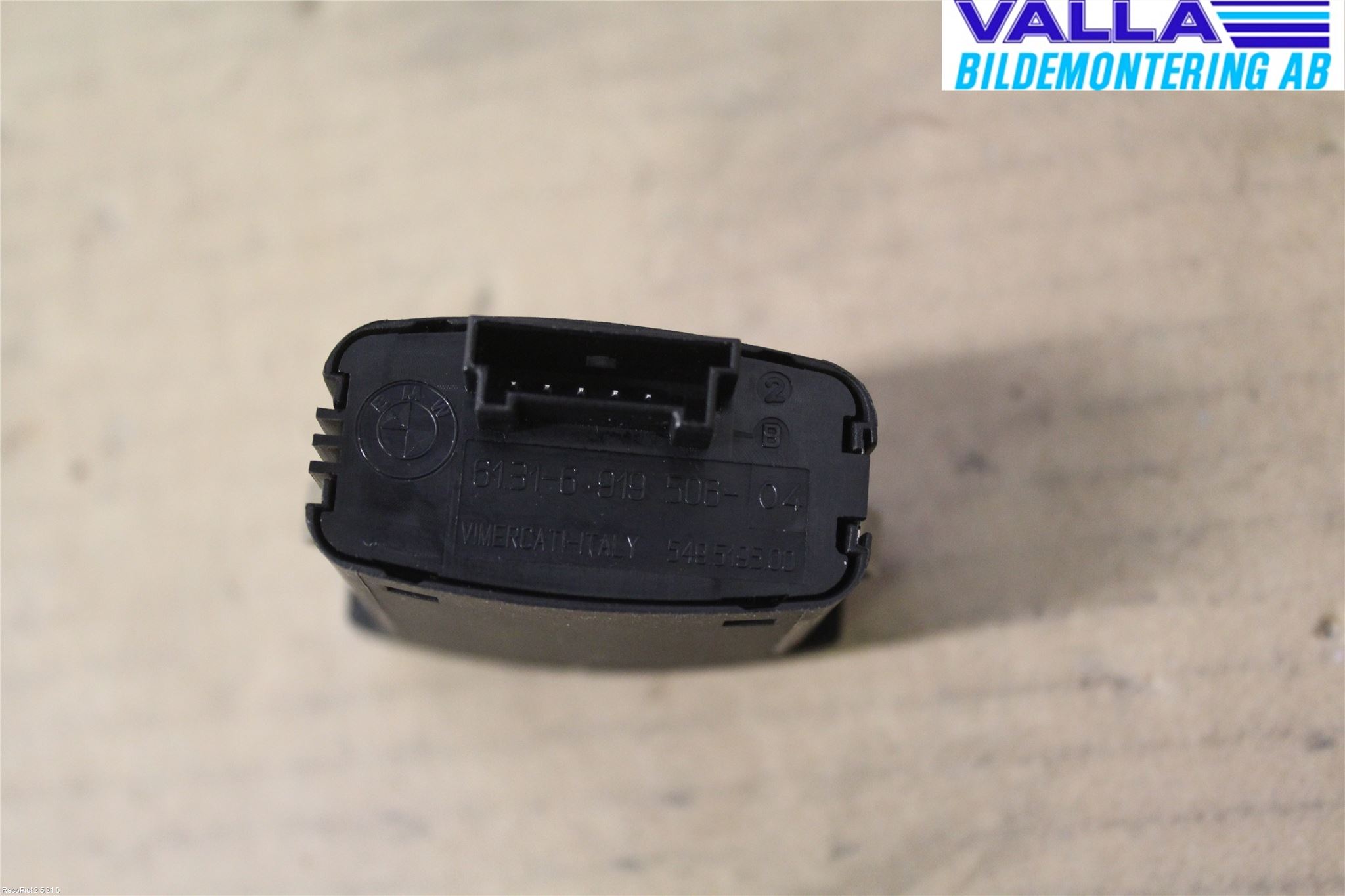 BMW 5 E60/61 Sed/Tou 02-10 Strömställare Varnings