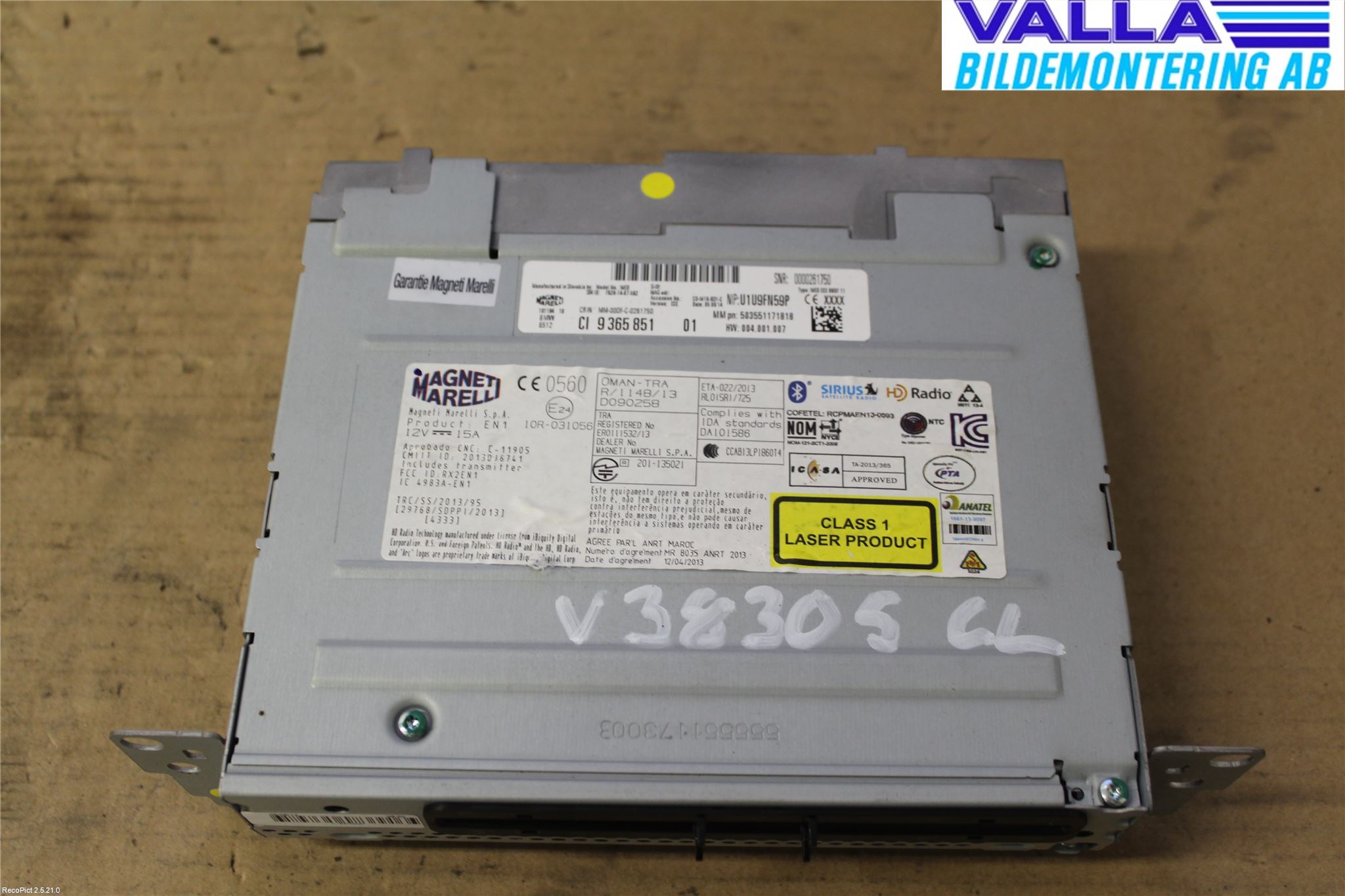 BMW 3 F30/F31/F80 12-19 Cd Radio - Multimediapanel