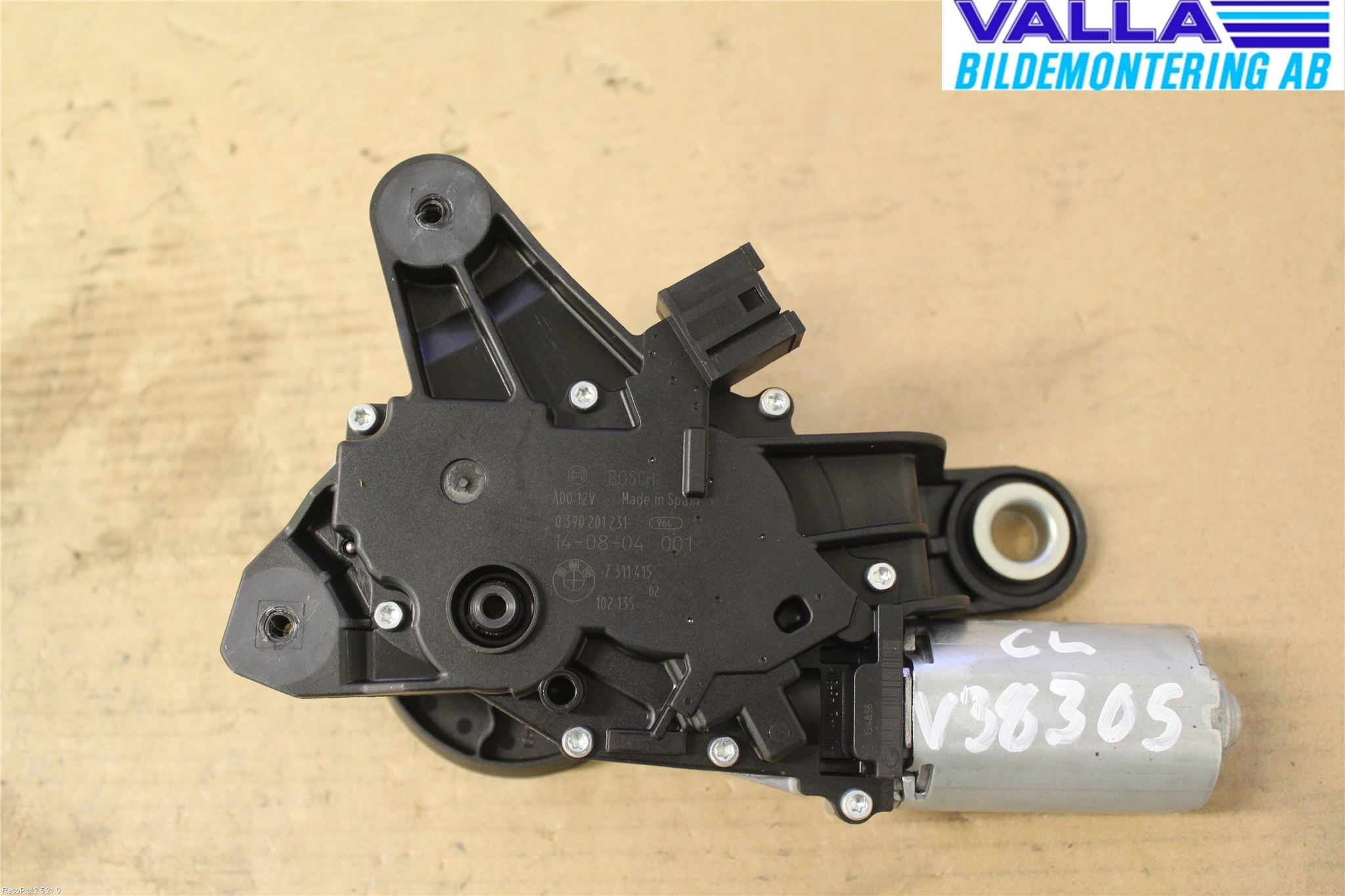 BMW 3 F30/F31/F80 12-19 Torkarmotor Baklucka