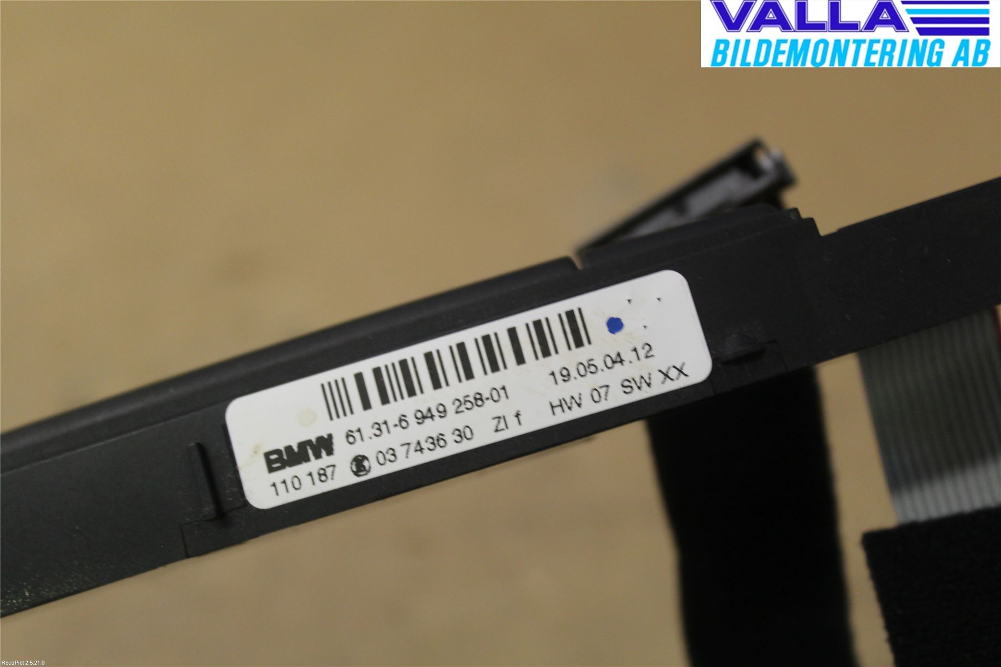 BMW 1 E87/81 5D/3D 03-11 Strömställare Stolvärme