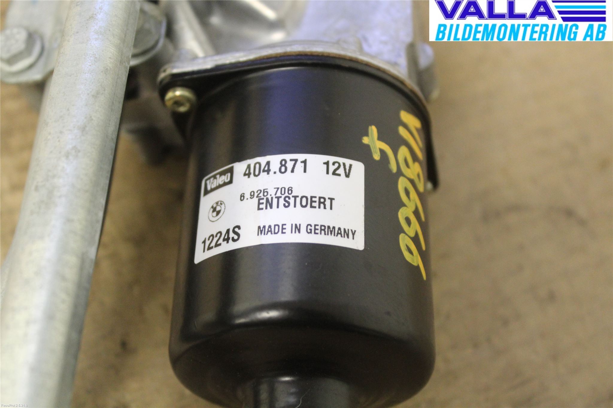 BMW 1 E87/81 5D/3D 03-11 Torkarmekanism Vindruta