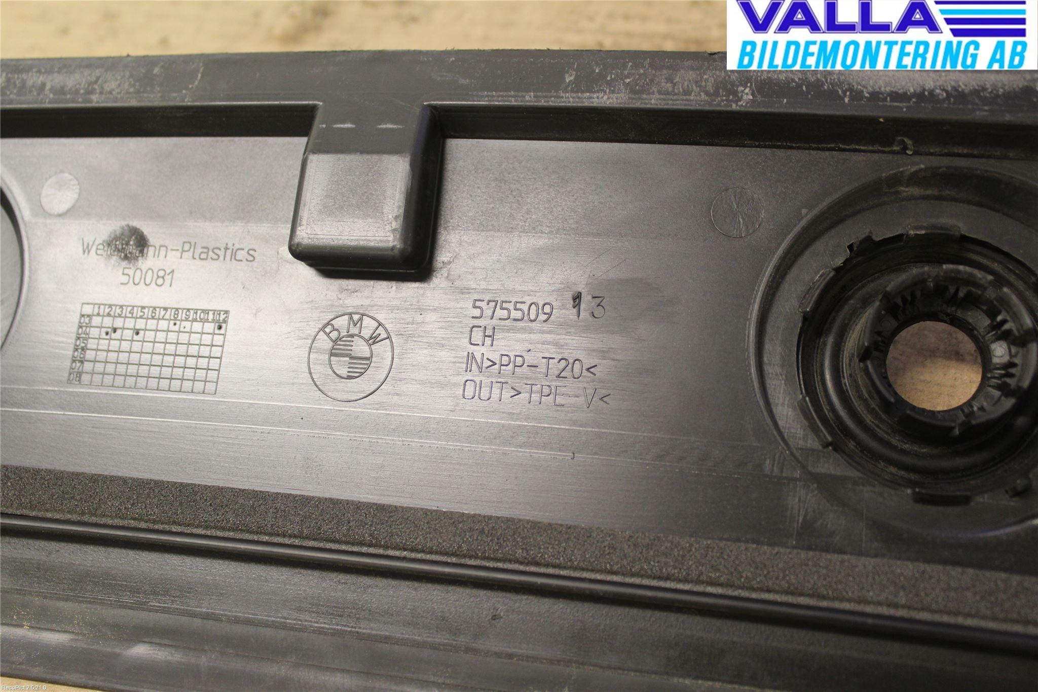 BMW 1 E87/81 5D/3D 03-11 Torpedplåt-Torpedplast