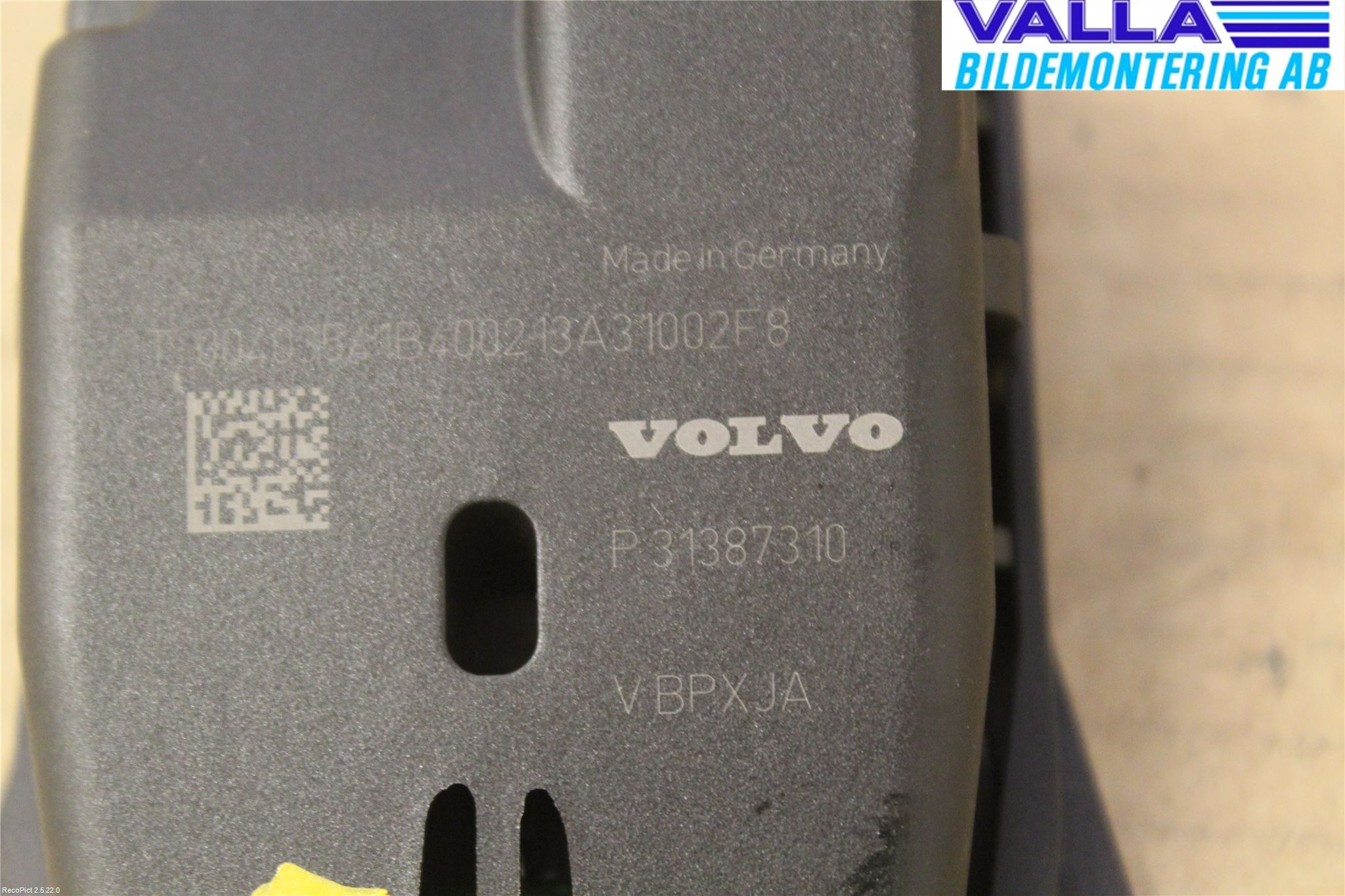 Volvo V60 14-18 Sensor Aktivt Kollisionsskydd