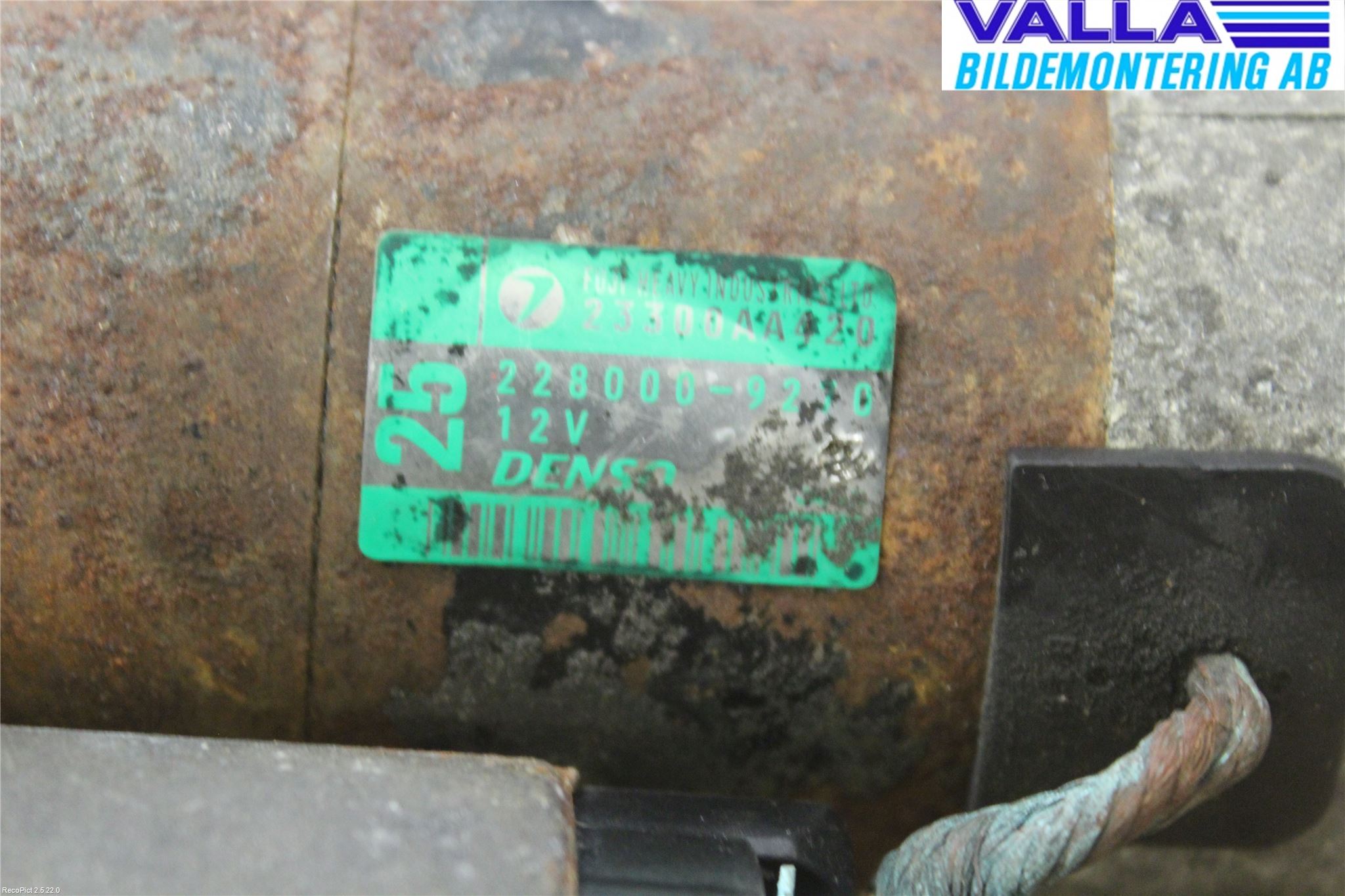 Subaru IMPREZA II  01-02 Startmotor