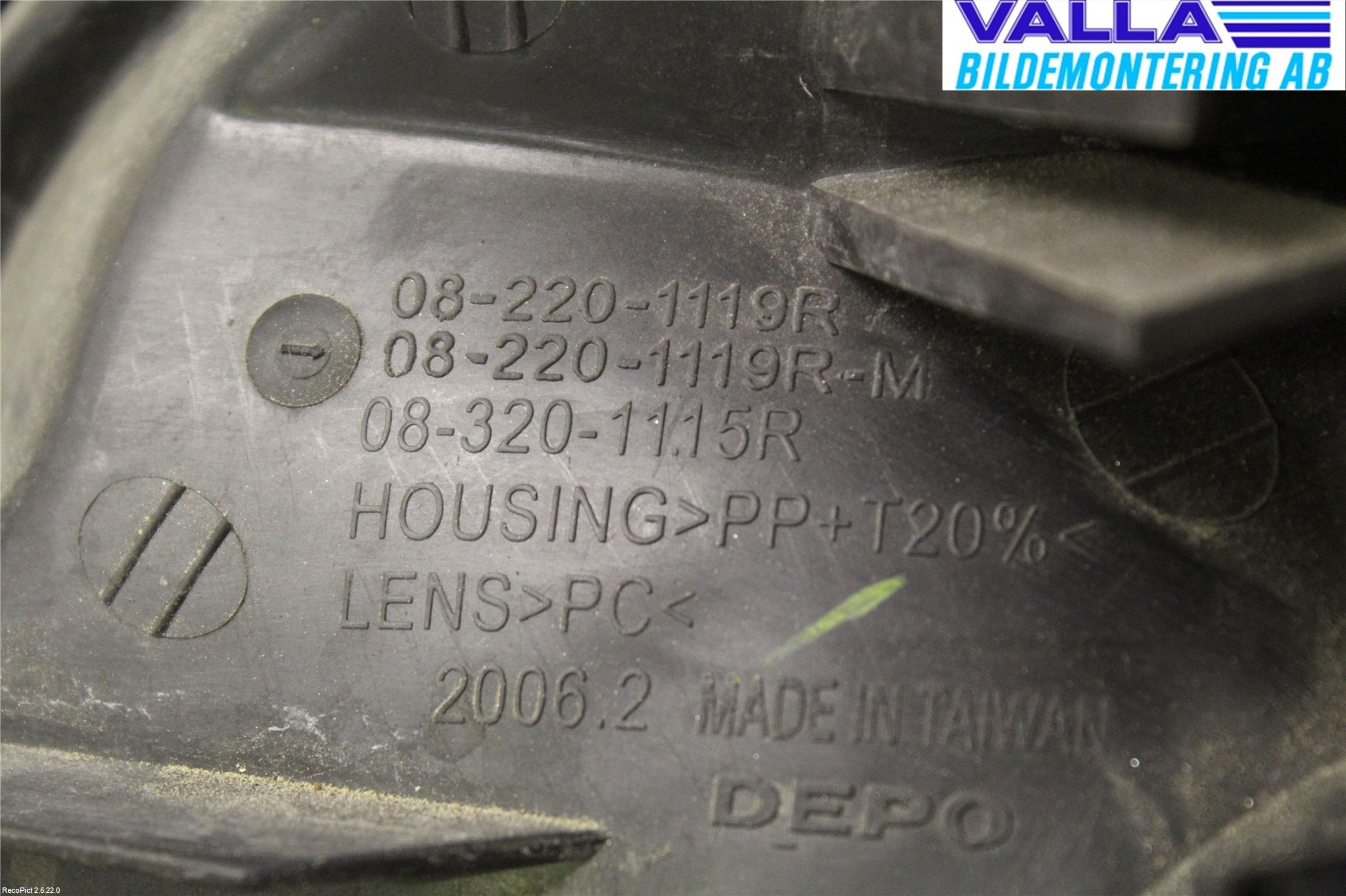 Subaru IMPREZA II  01-02 Strålkastare Höger