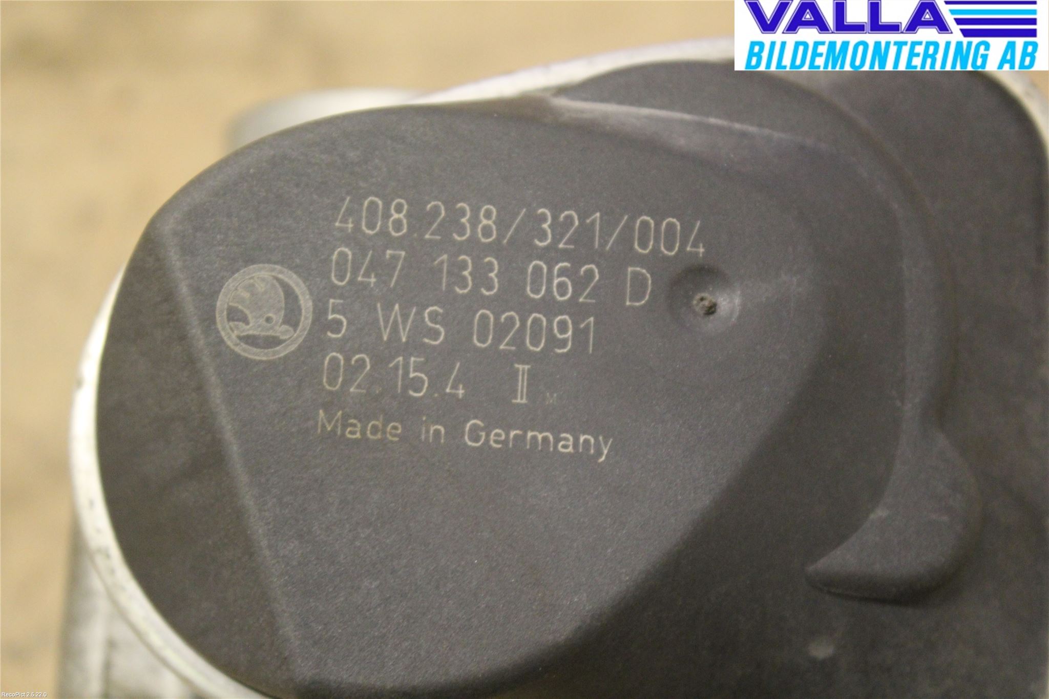 Skoda FABIA 99-07 Injspjällhus