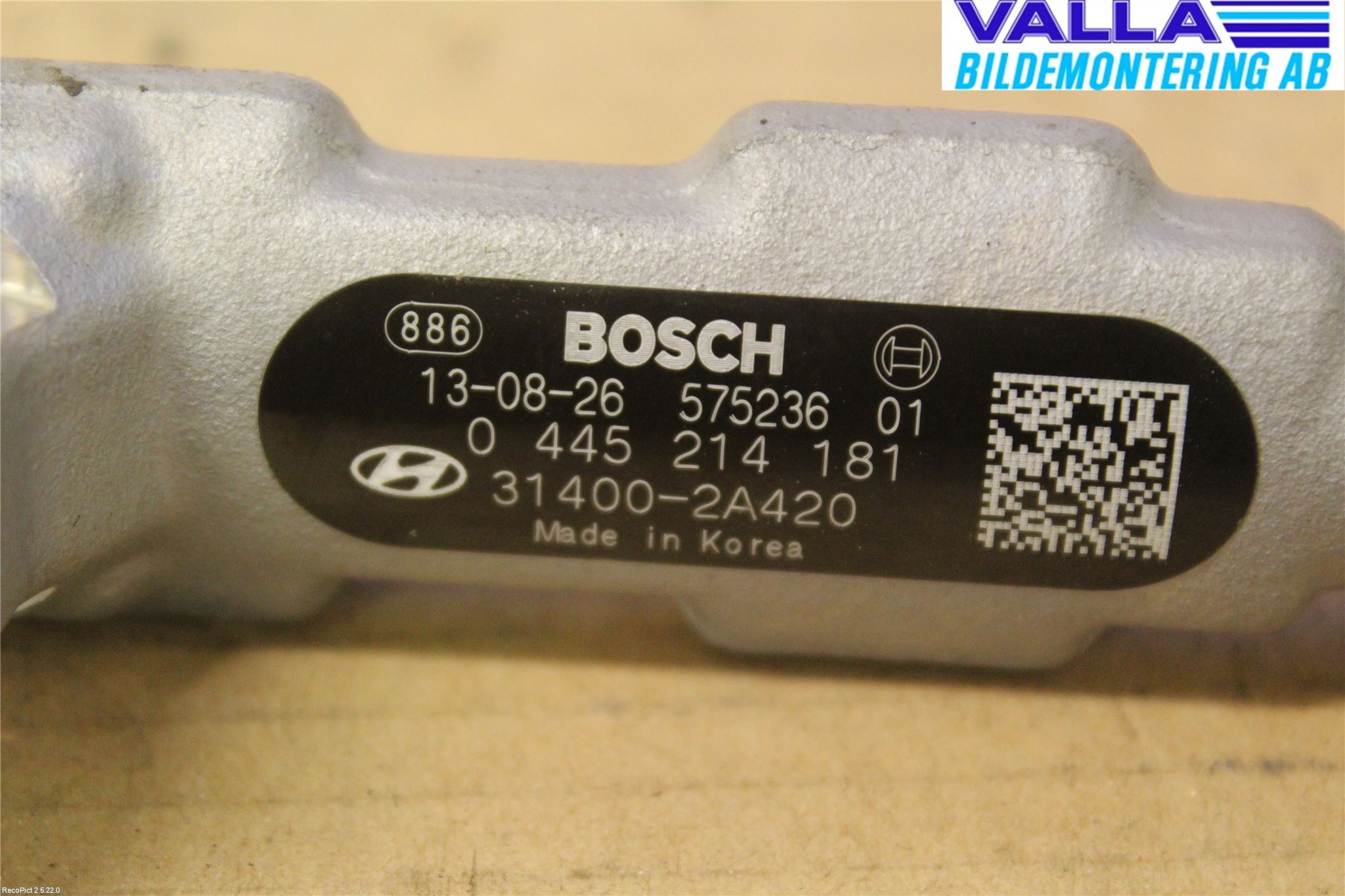 Hyundai i40 08-15 Injspridarrör