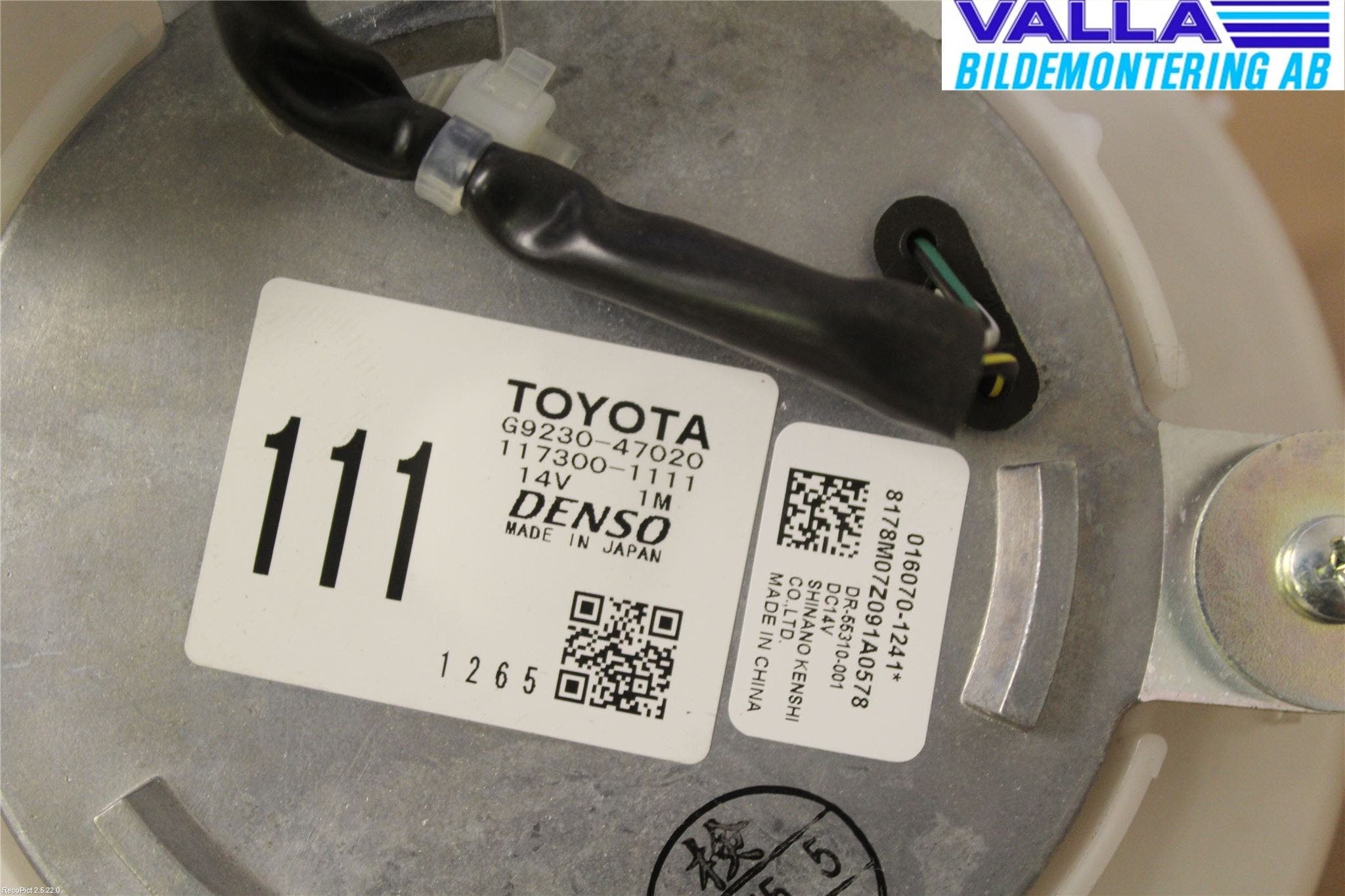 Toyota PRIUS ZVW30 09-20 Ac Värmefläkt