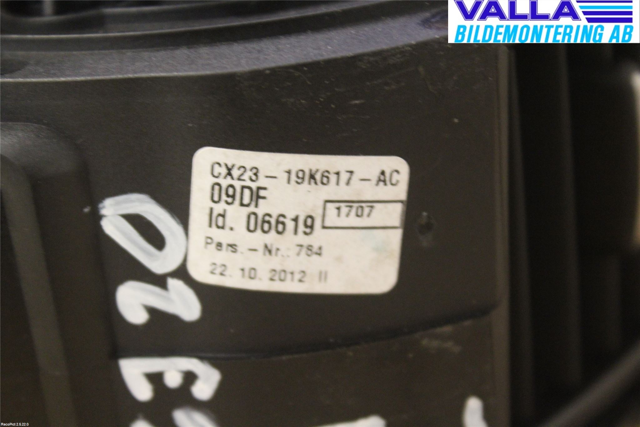 Jaguar XF 08-15 Defrosterkanal-Munstycke