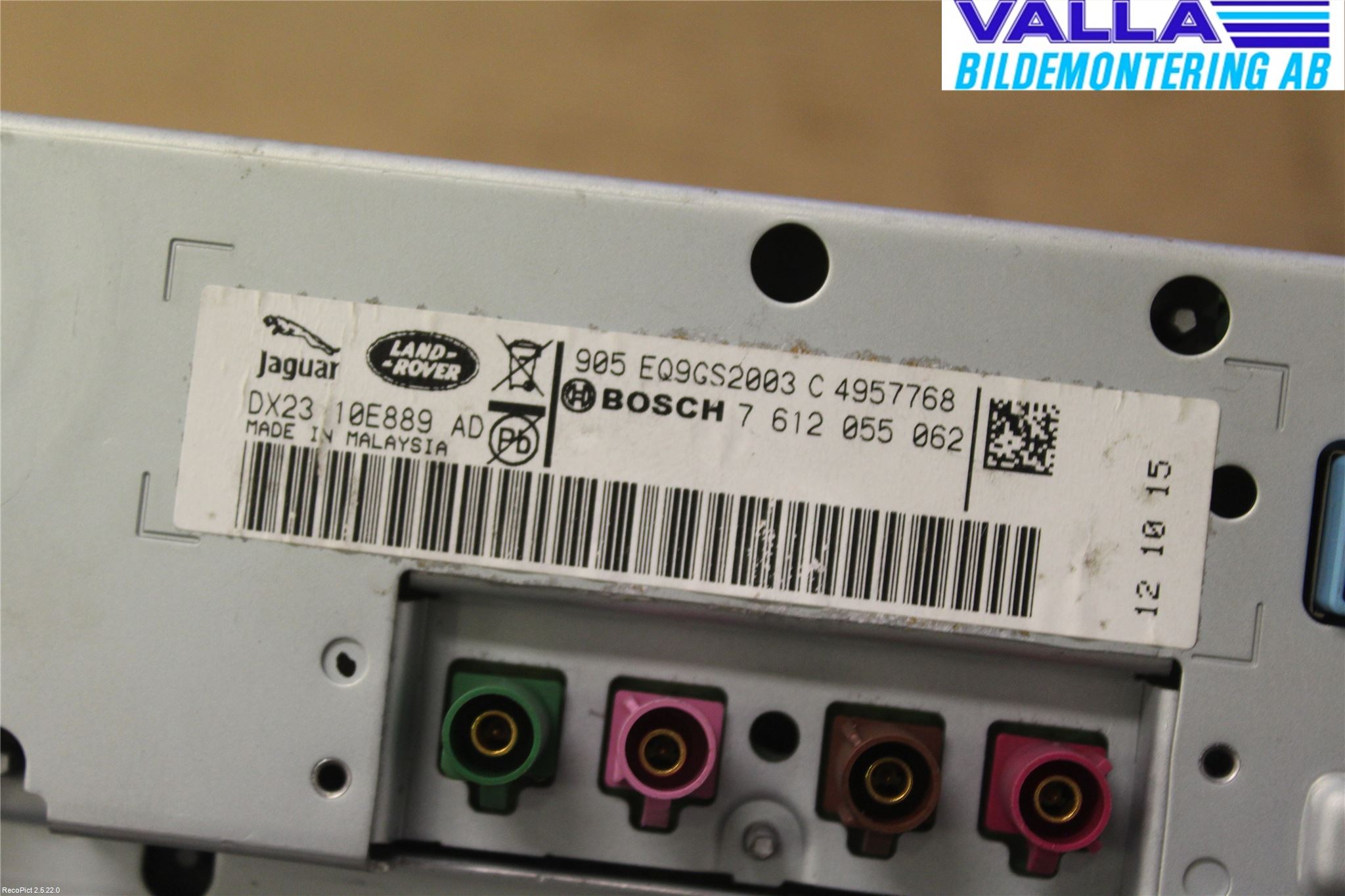 Jaguar XF 08-15 Bildskärm