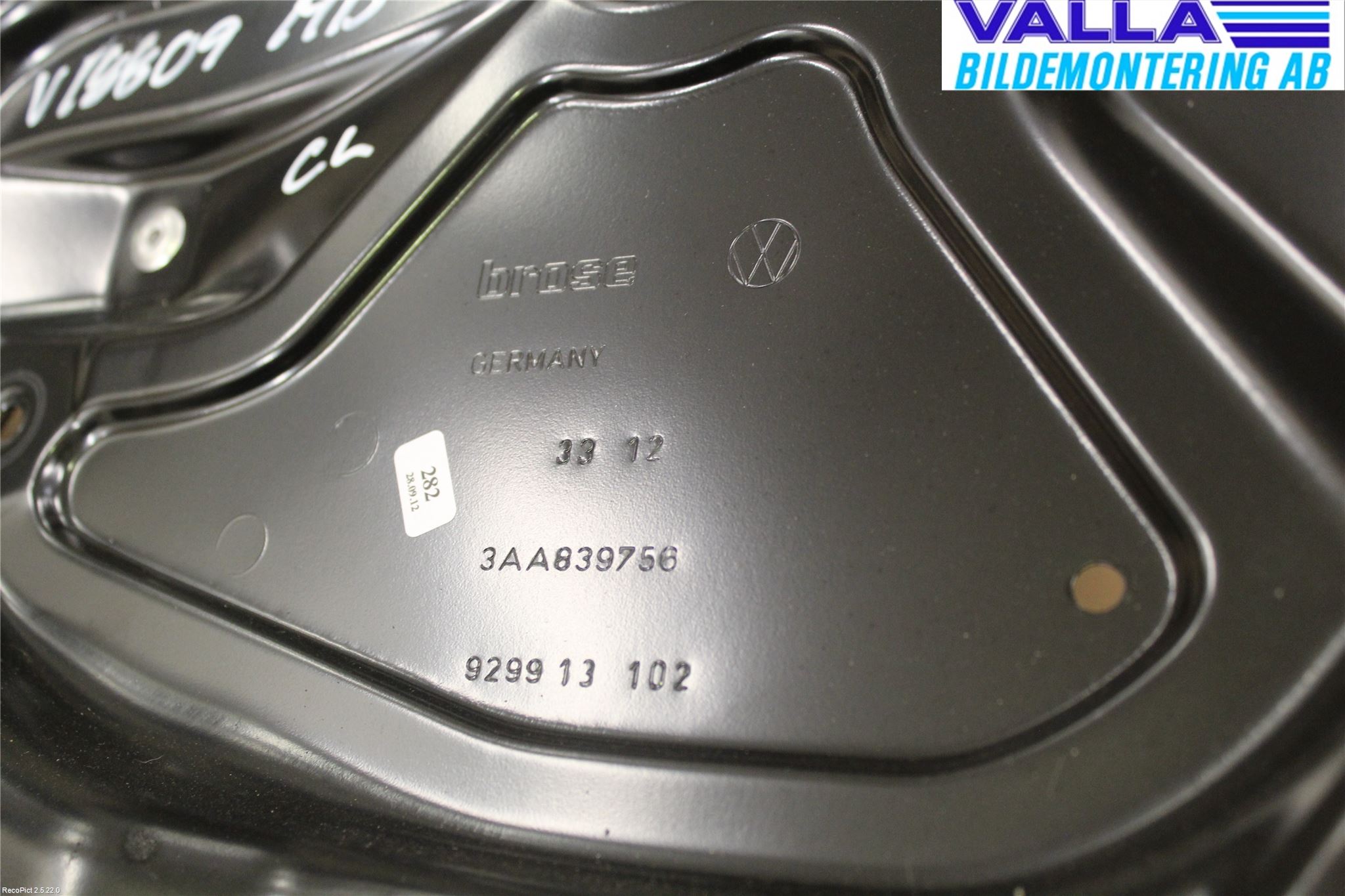 Volkswagen VW PASSAT 11-14 Fönsterhiss El Kompl