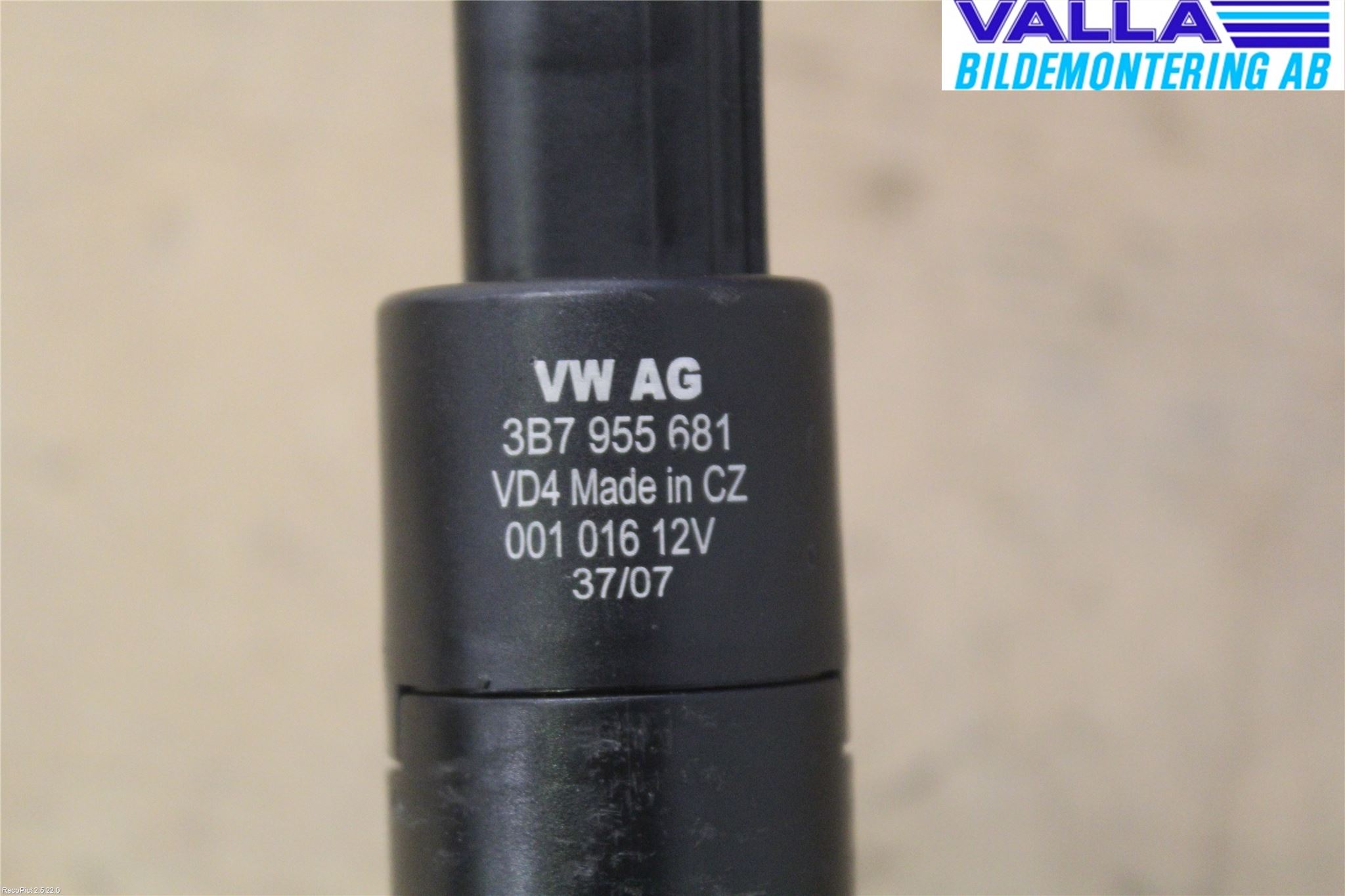 Volkswagen VW PASSAT 05-11 Spolarpump Högtryck