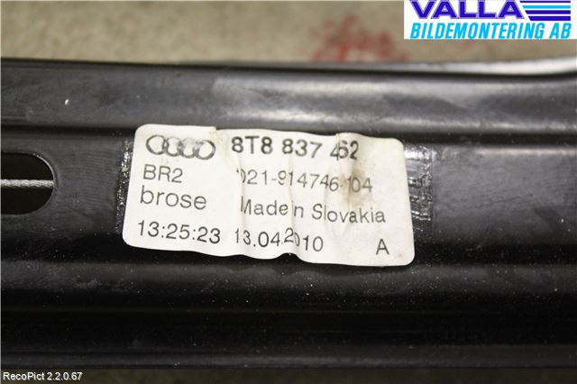 Audi A5 07-16 Fönsterhissmekanism