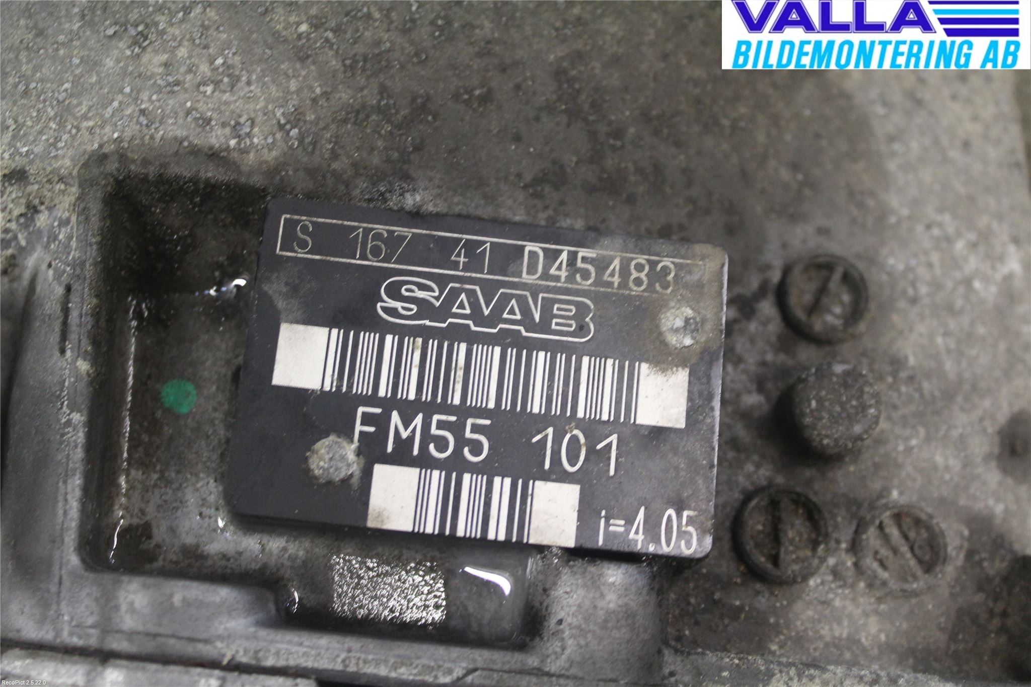 Saab 9-3 VER 2 Växellåda Man 5 Vxl