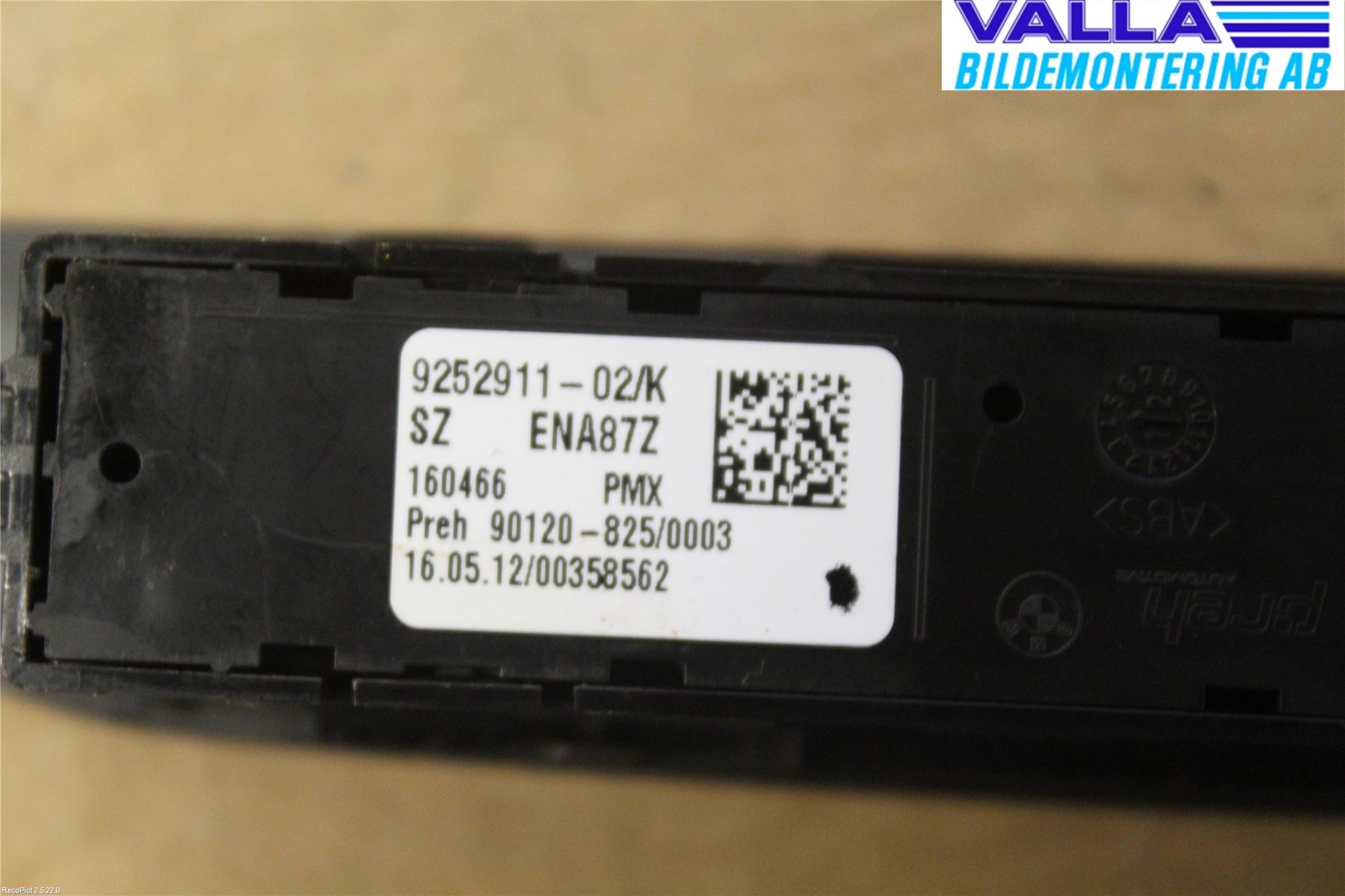 BMW 1 F20/F21 11-19 Strömställare Växellåda