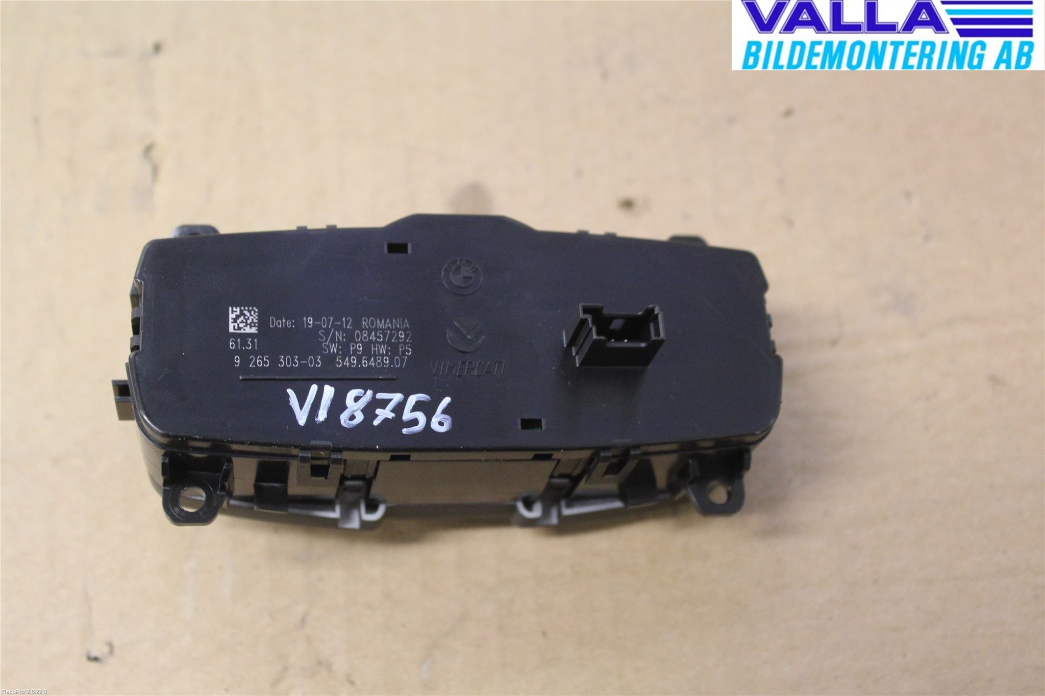 BMW 1 F20/F21 11-19 Strömställare Ljus