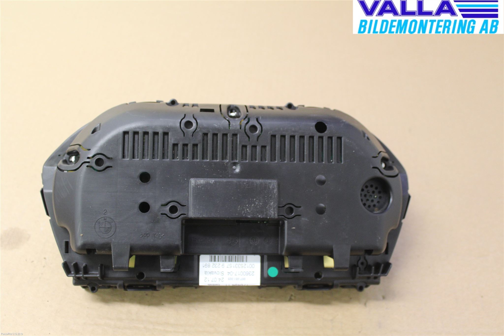 BMW 1 F20/F21 11-19 Instrument Komb
