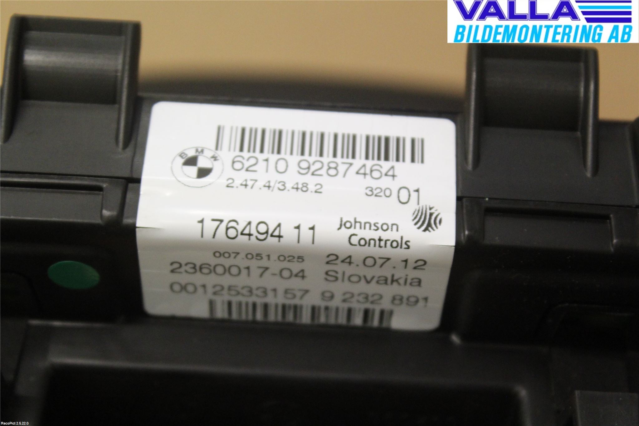 BMW 1 F20/F21 11-19 Instrument Komb
