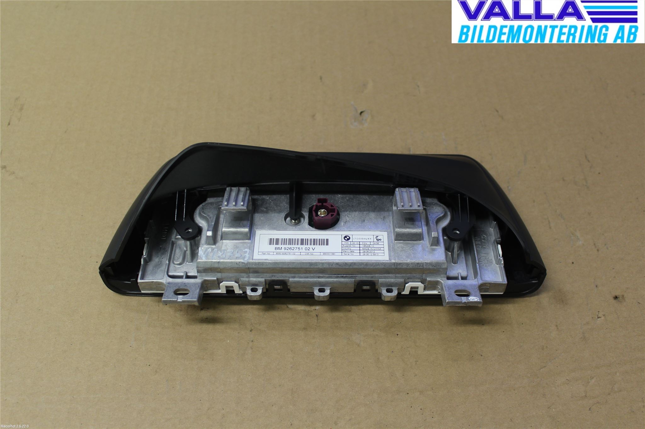 BMW 1 F20/F21 11-19 Multifunktionsdisplay