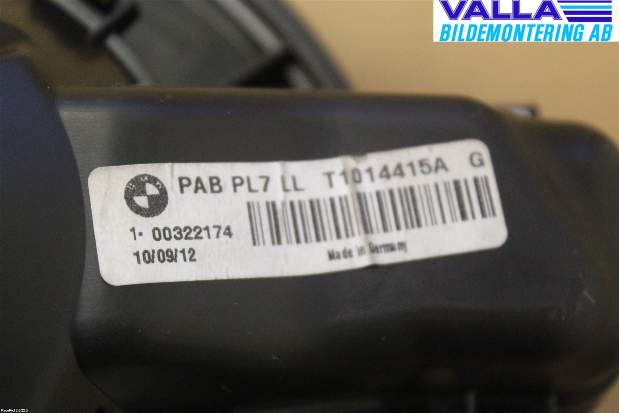 BMW 1 F20/F21 11-19 Värmefläkt