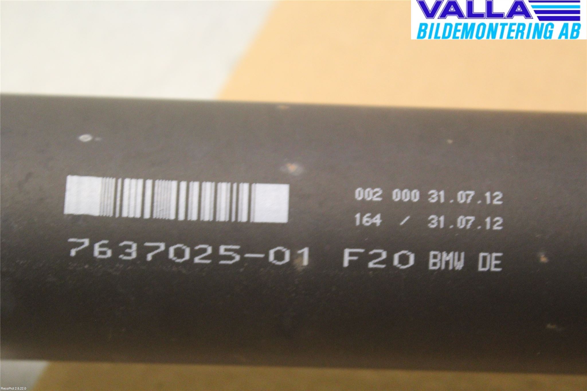 BMW 1 F20/F21 11-19 Mellanaxel Komp