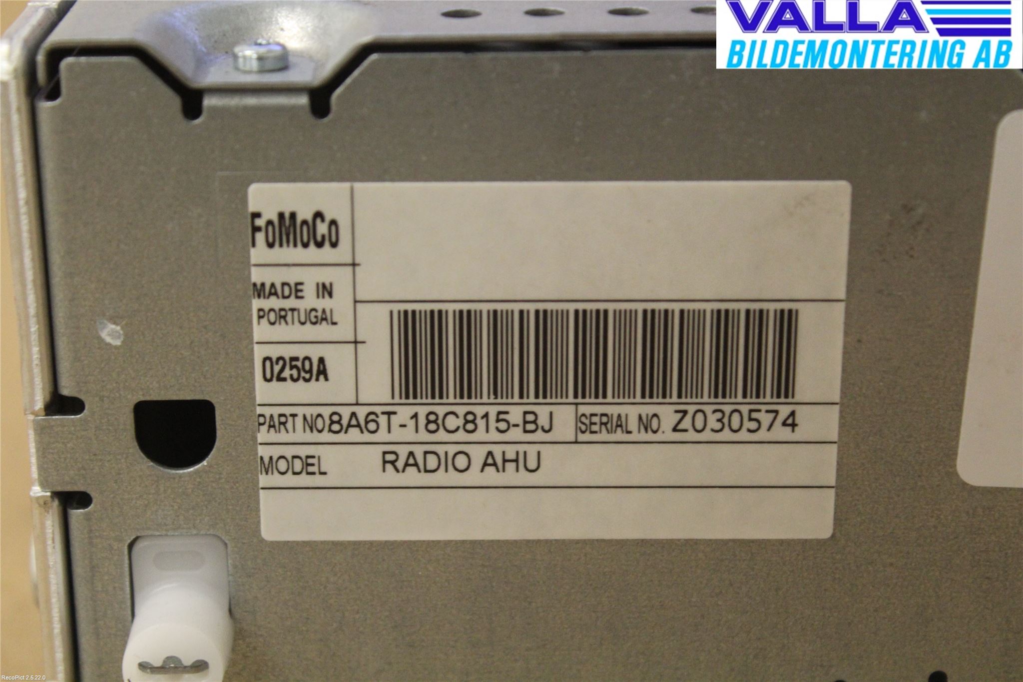 Ford FIESTA 09-12 Cd Radio - Multimediapanel