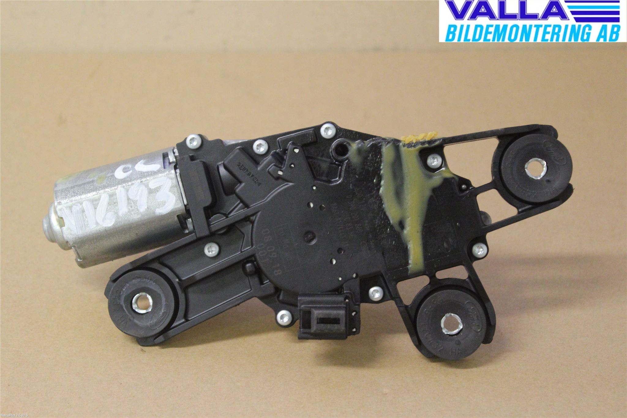 Ford FIESTA 09-12 Torkarmotor Baklucka