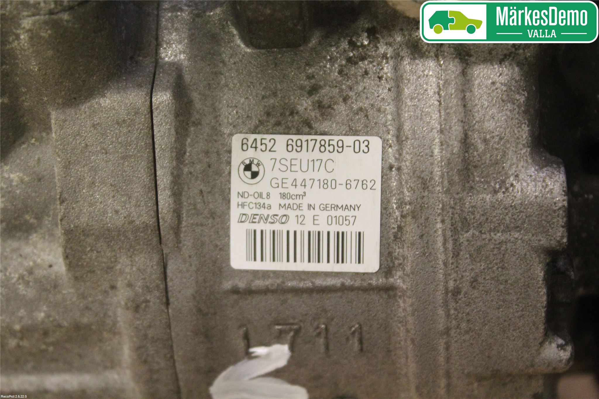 BMW 5 E60/61 Sed/Tou 02-10 Ac Kompressor