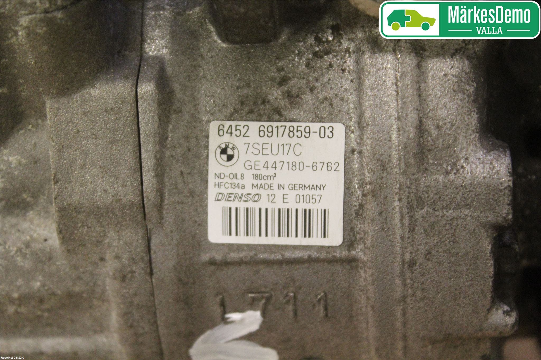 BMW 5 E60/61 Sed/Tou 02-10 Ac Kompressor