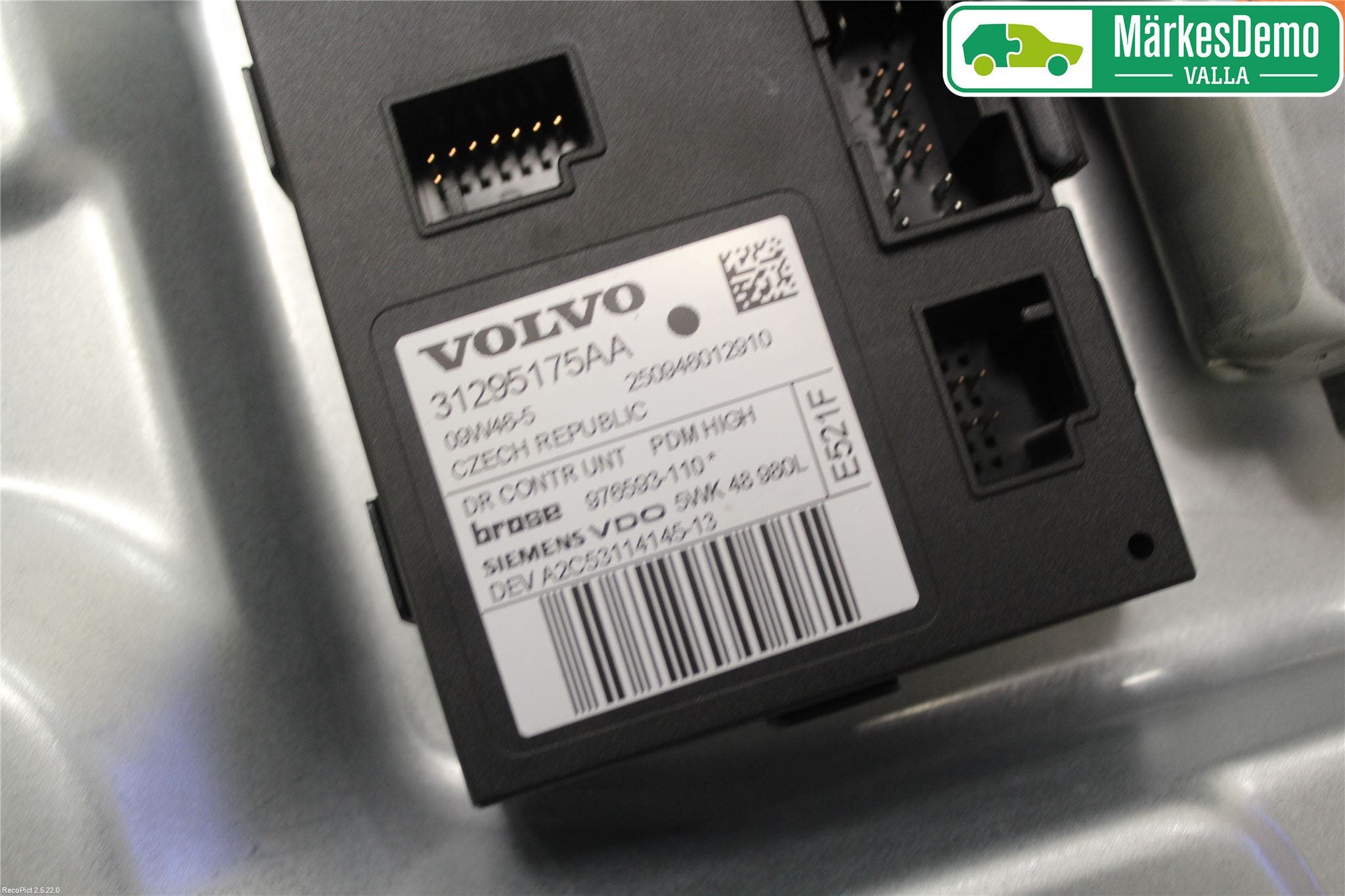 Volvo V50 08-12 Fönsterhiss El Kompl