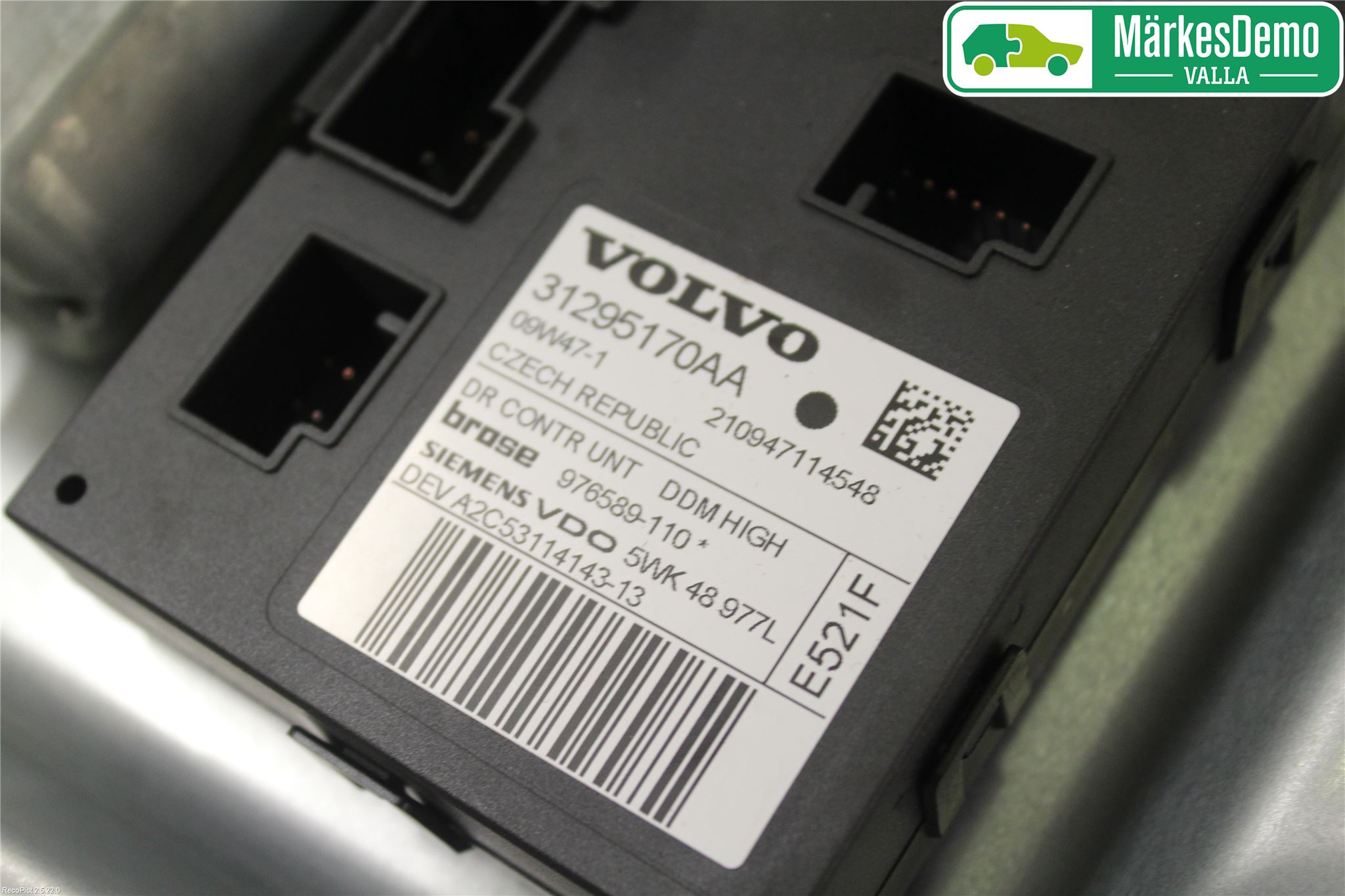 Volvo V50 08-12 Fönsterhiss El Kompl