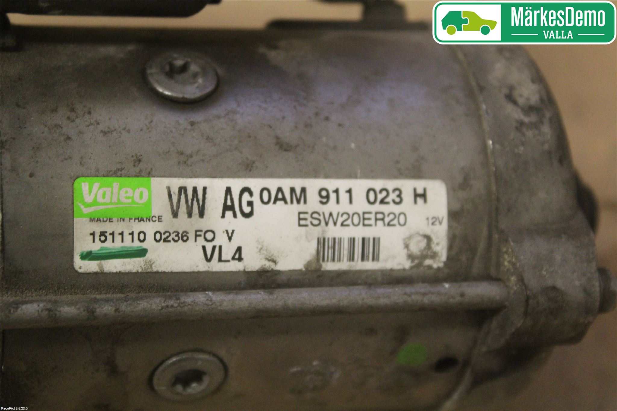 Volkswagen VW GOLF VI 09-13 Startmotor Diesel