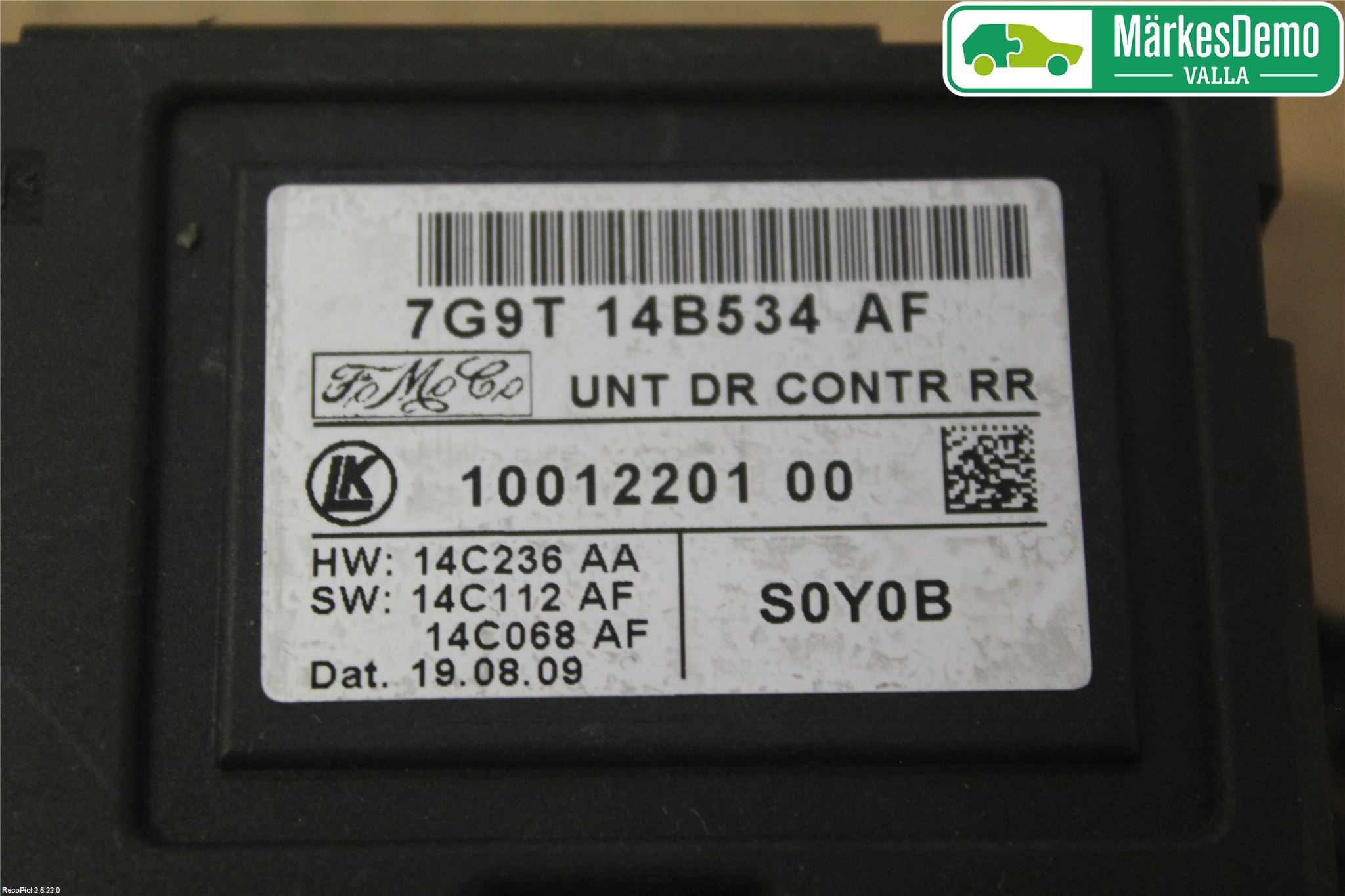 Ford MONDEO 07-15 Styrenhet Dörr