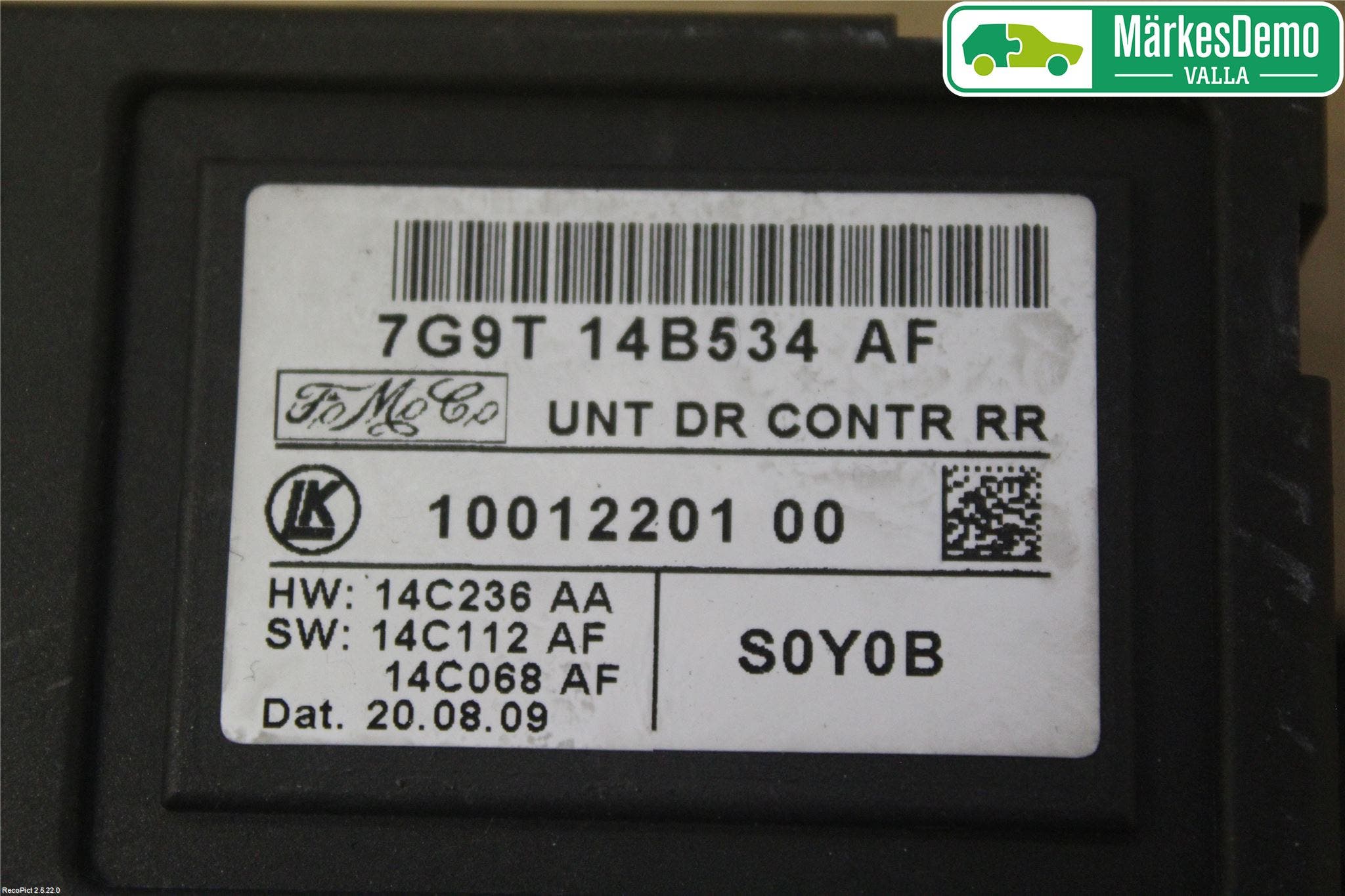 Ford MONDEO 07-15 Styrenhet Dörr