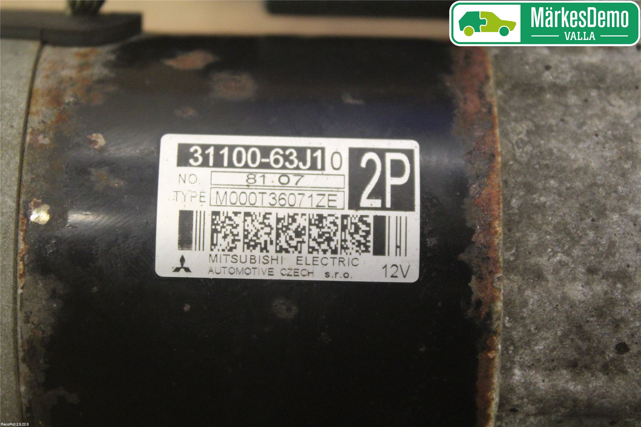 Suzuki SX4 06-09 Startmotor